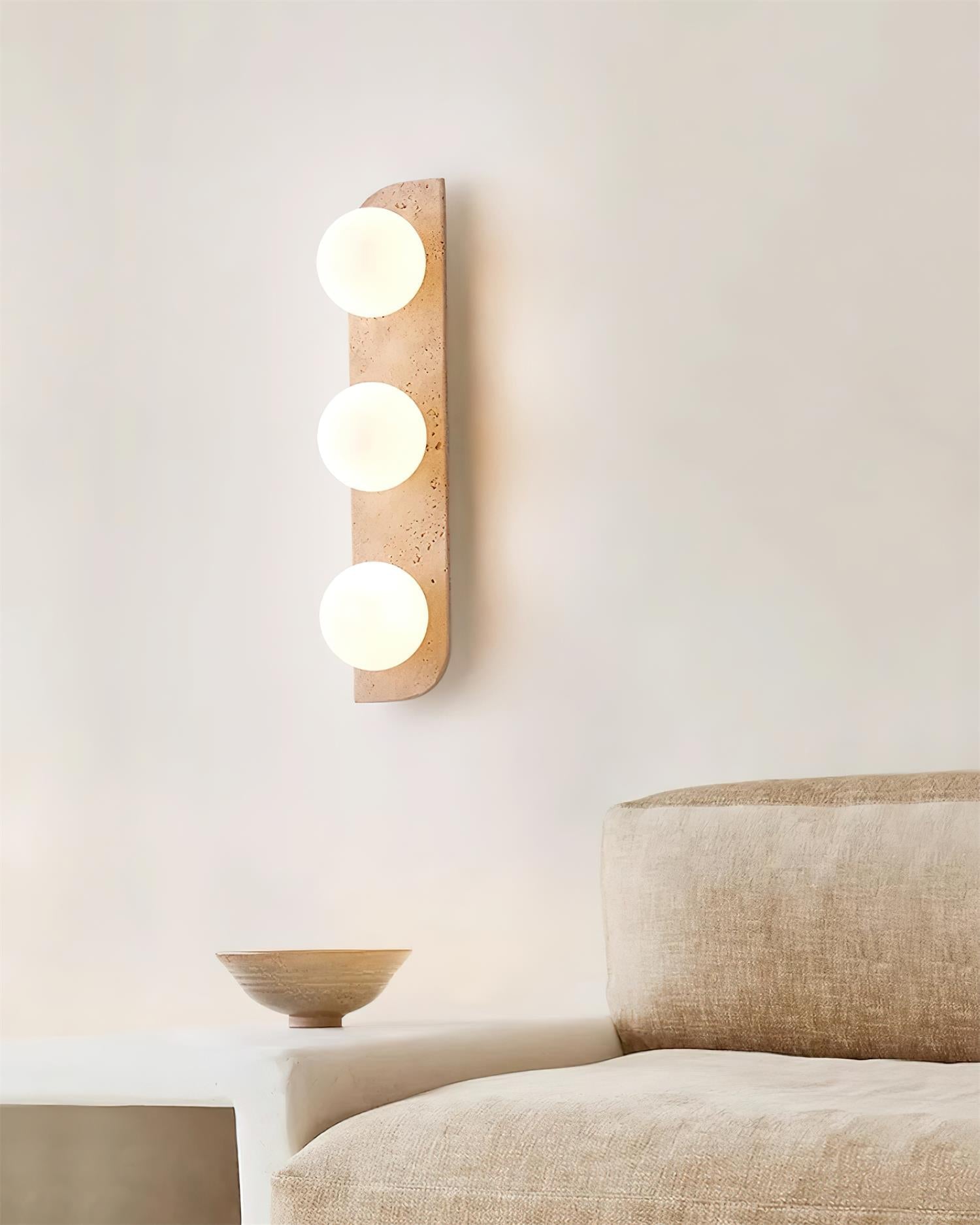 Ritta Travertine Wall Lamp - Neutral Decor