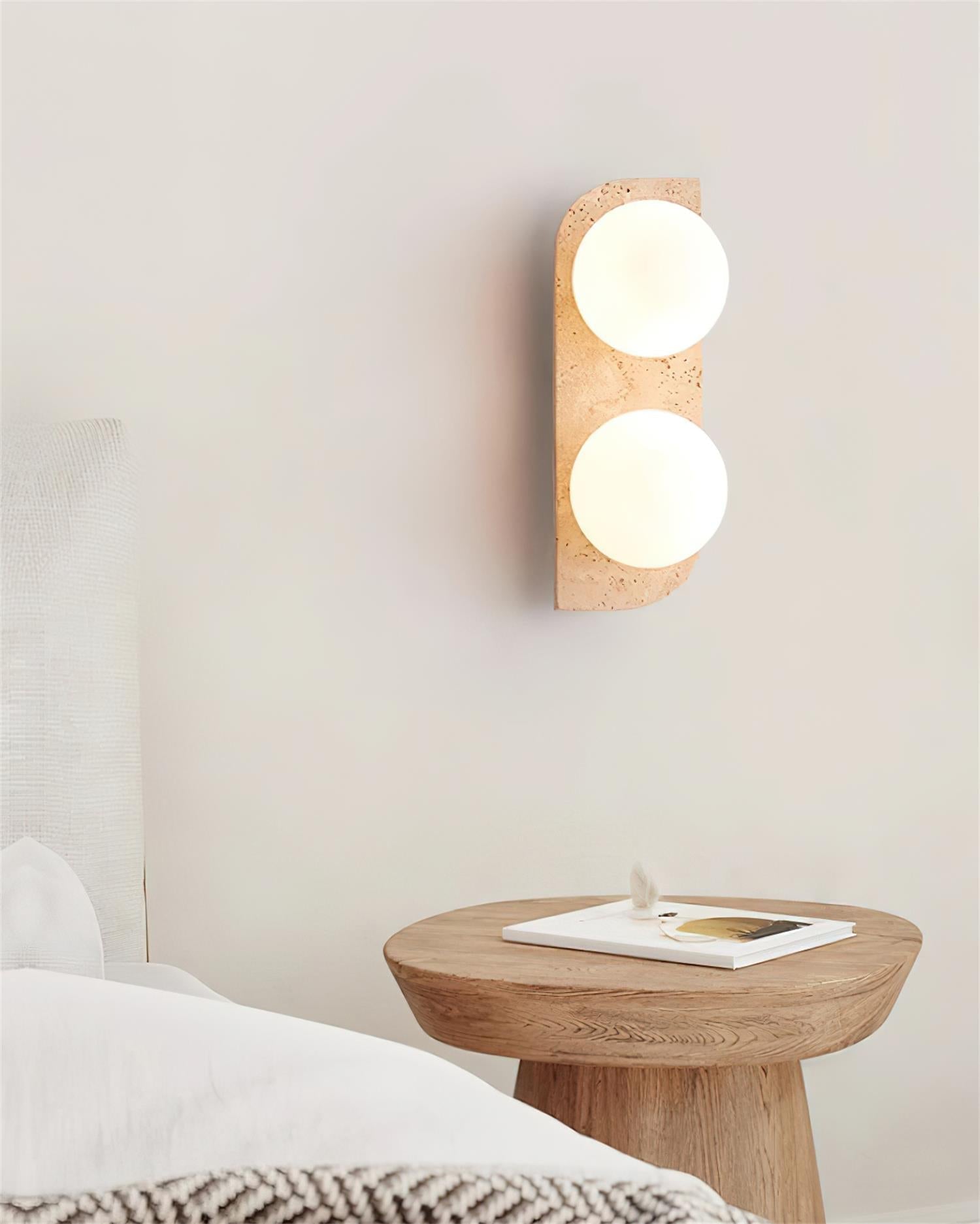 Ritta Travertine Wall Lamp - Neutral Decor