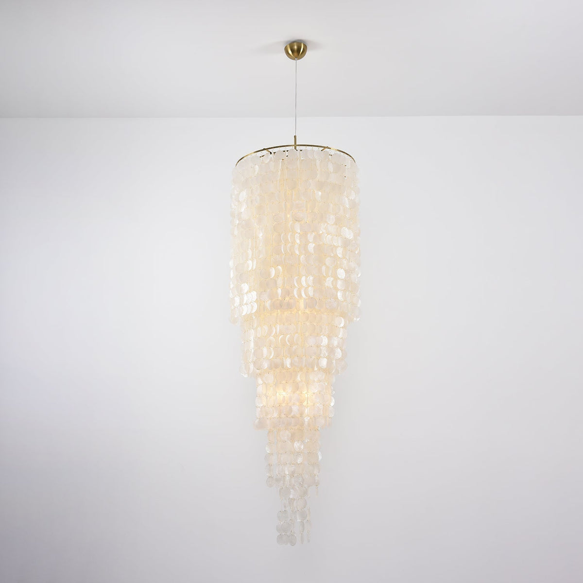 Eloryra Cascading Shell Chandelier