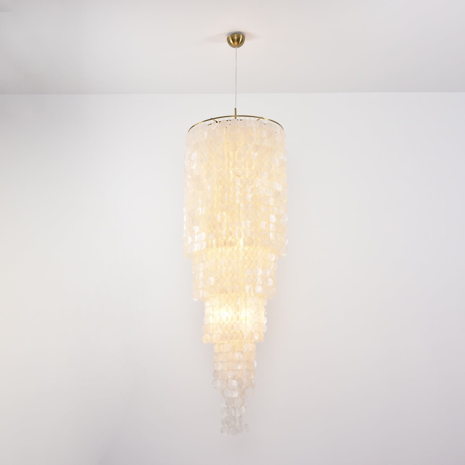 Eloryra Cascading Shell Chandelier