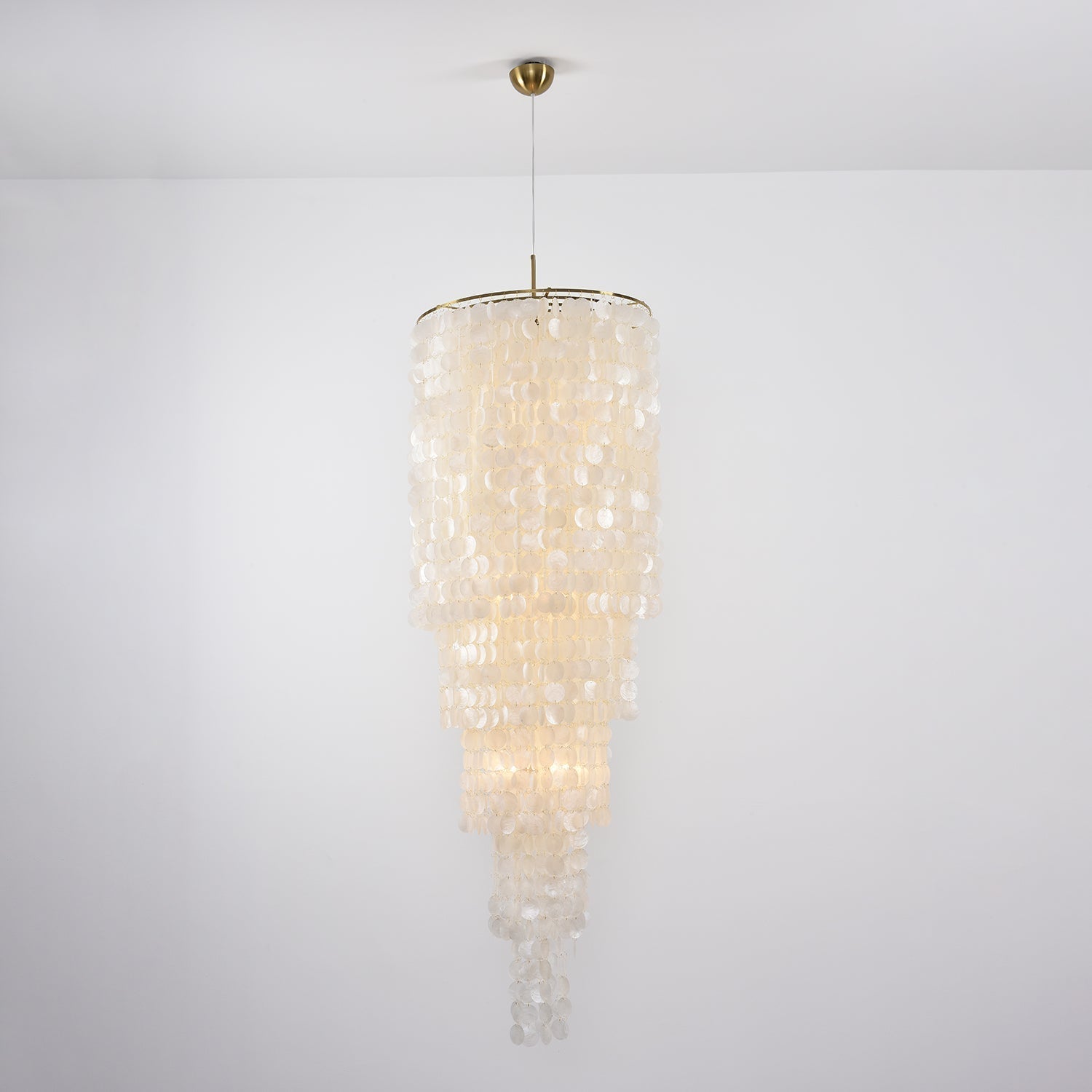 Eloryra Cascading Shell Chandelier