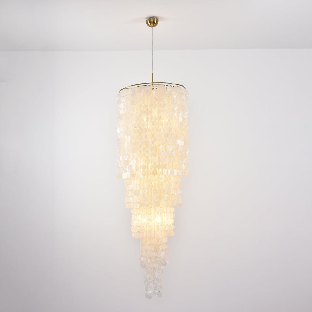 Eloryra Cascading Shell Chandelier