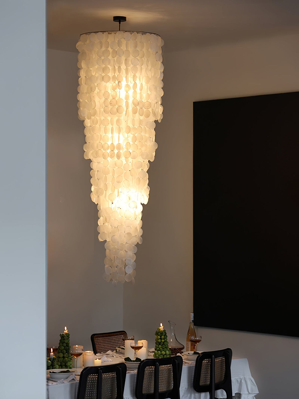 Eloryra Cascading Shell Chandelier