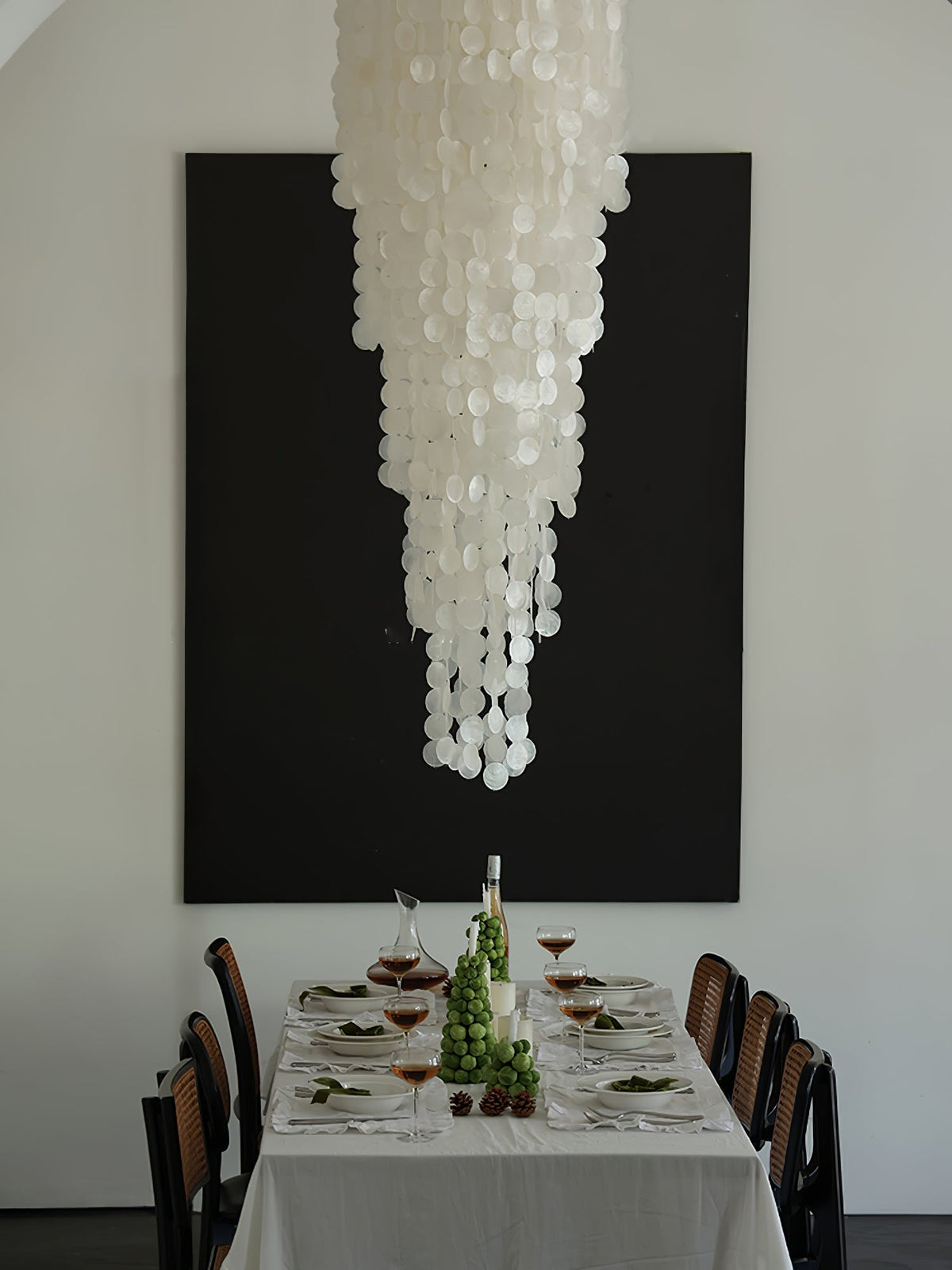 Eloryra Cascading Shell Chandelier