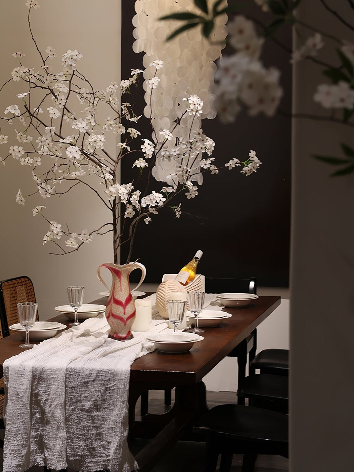 Eloryra Cascading Shell Chandelier