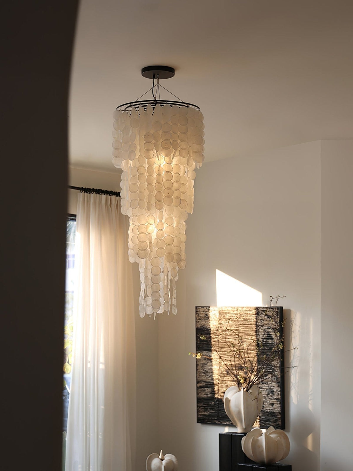 Eloryra Cascading Shell Chandelier