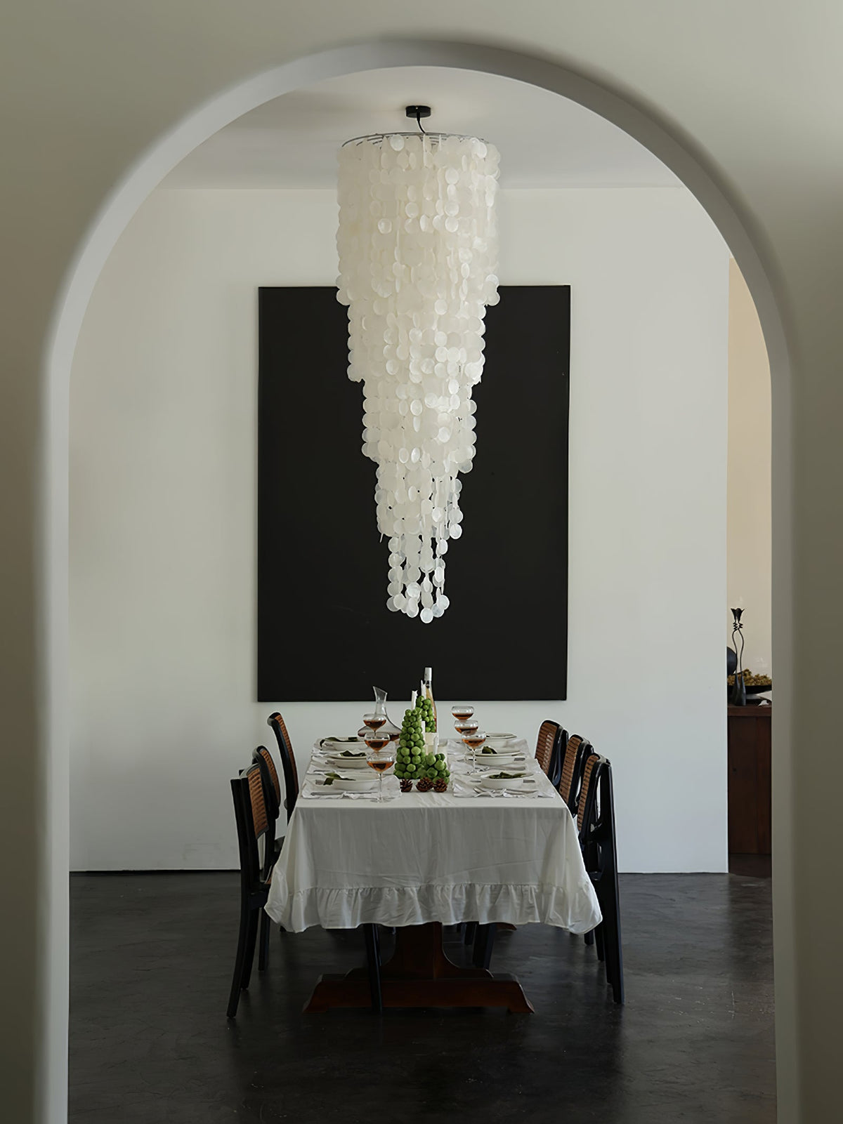 Eloryra Cascading Shell Chandelier