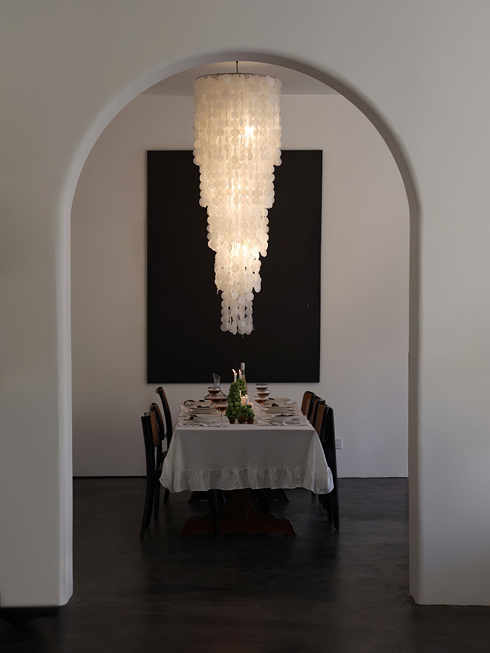 Eloryra Cascading Shell Chandelier