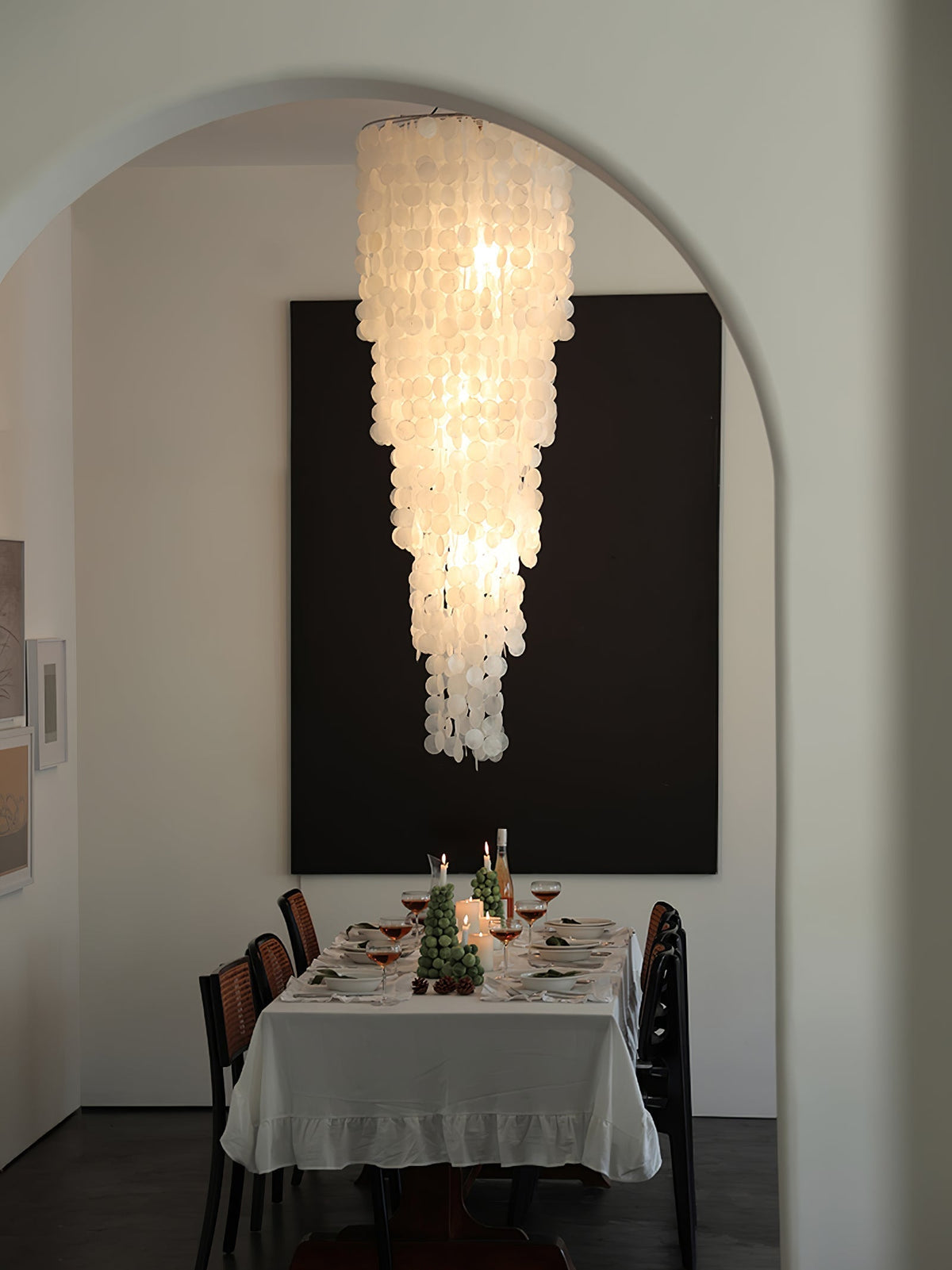 Eloryra Cascading Shell Chandelier