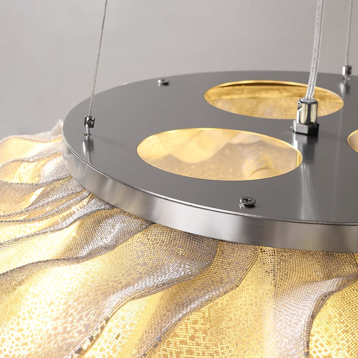 Wavern Steel Artistic Pendant Light
