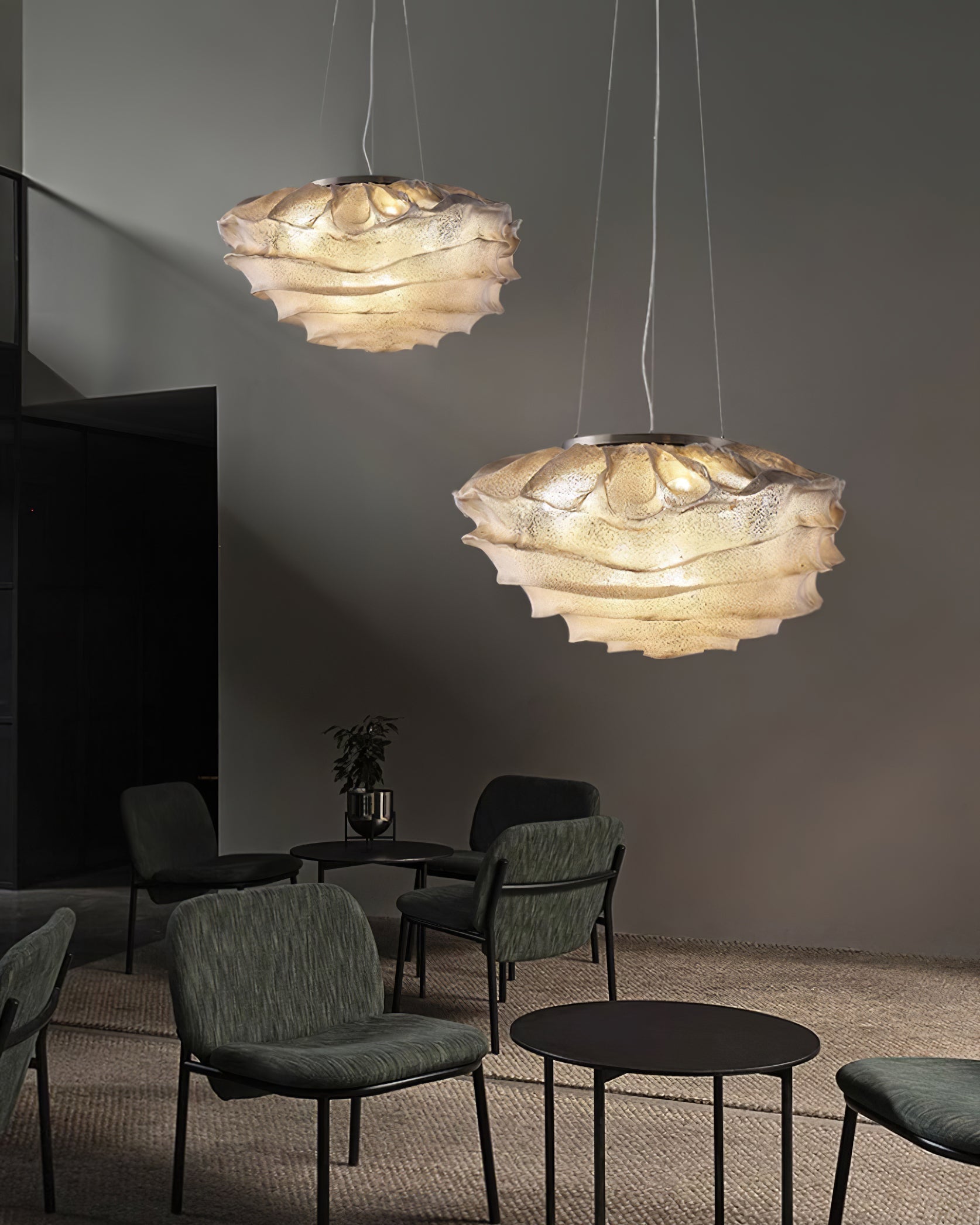 Wavern Steel Artistic Pendant Light
