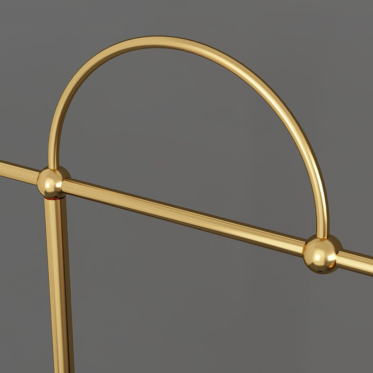 Usilil Art Deco Brass Floor Lamp