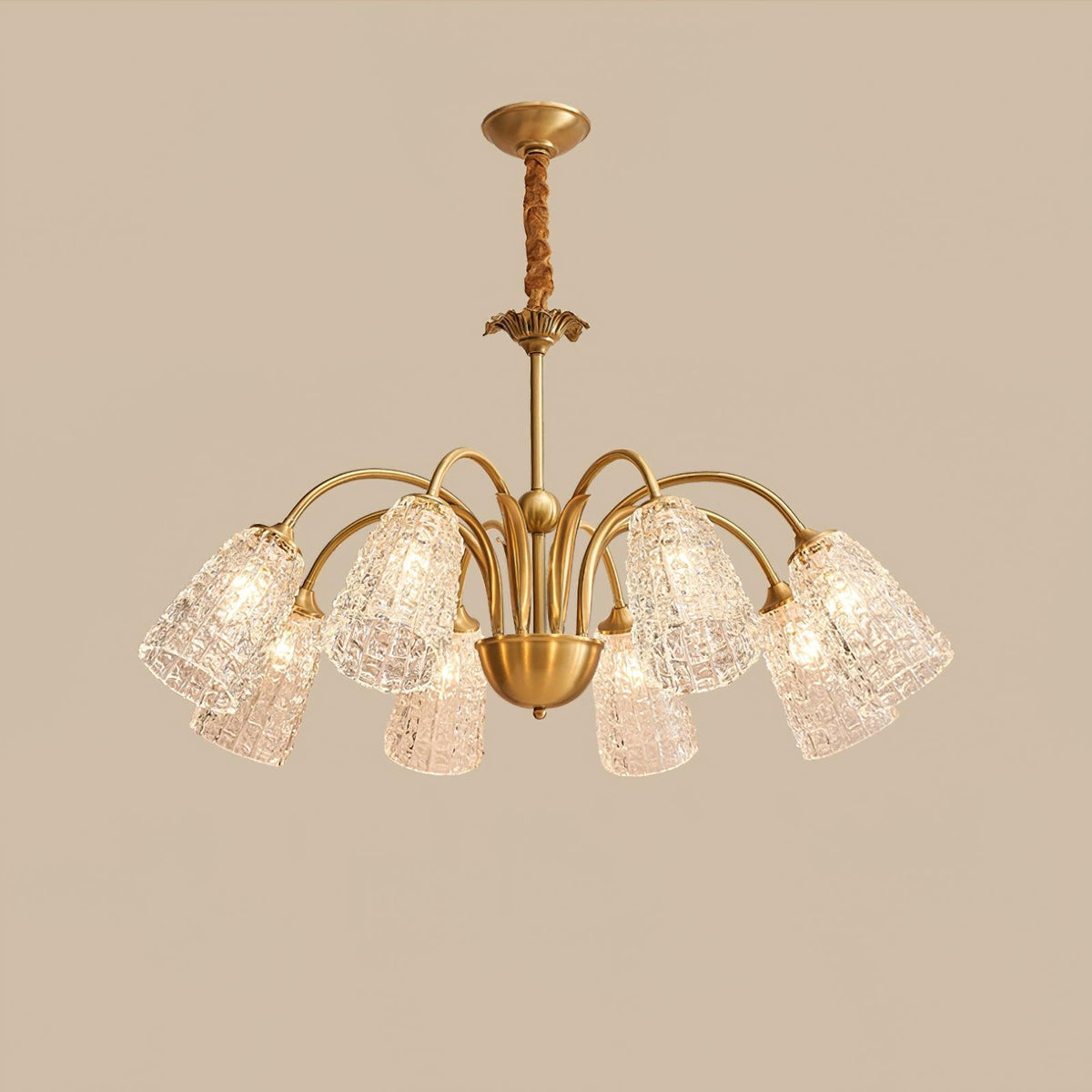 Celiella Vintage Glass Chandelier