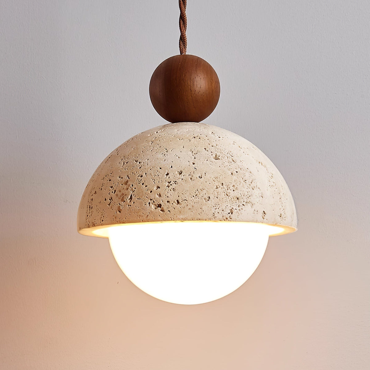 Bexn Travertine Pendant Light