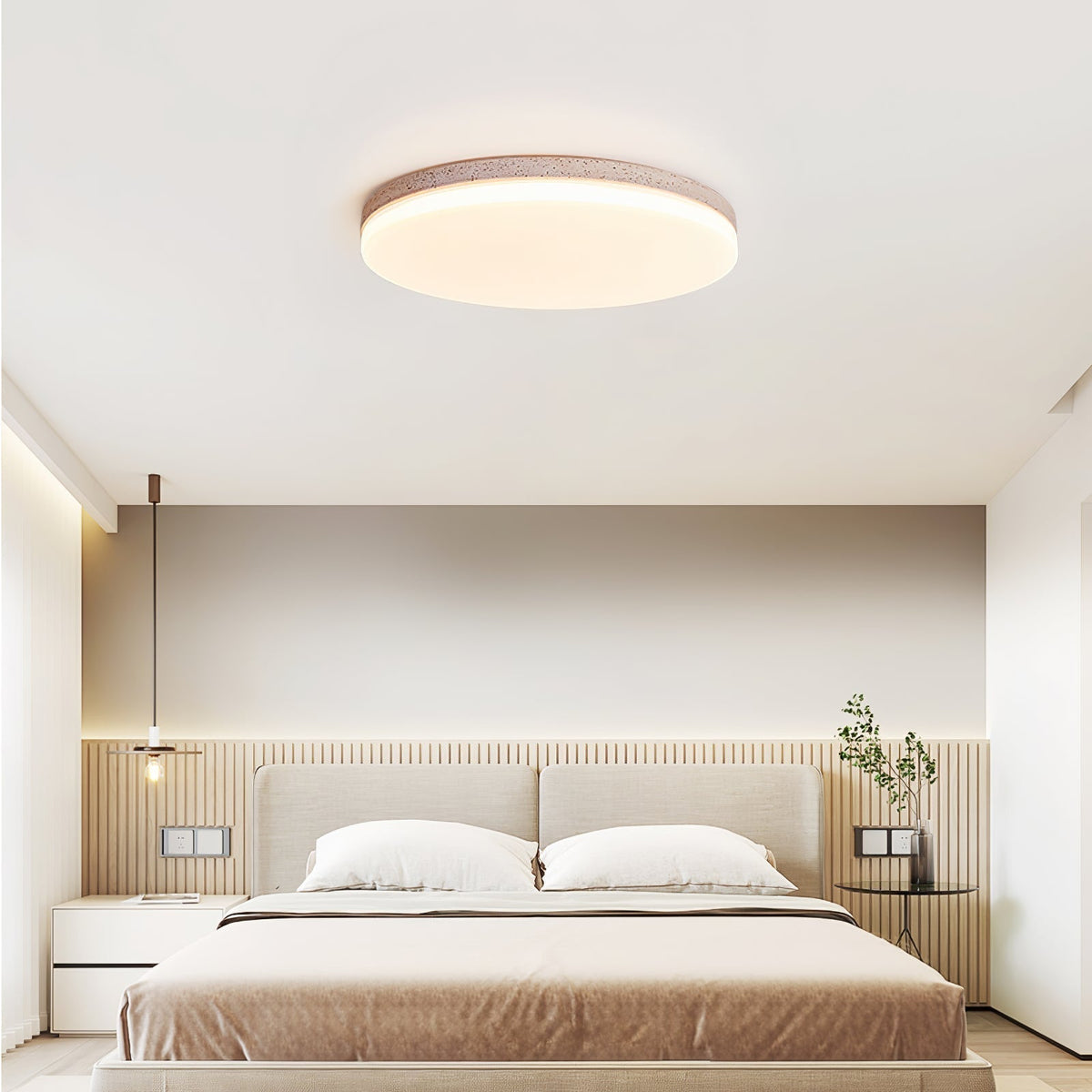 Sloane Travertine Ceiling Light