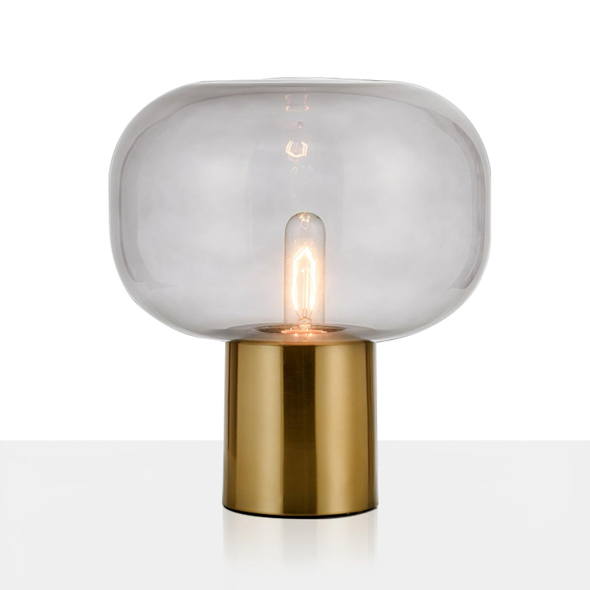 Teloz Glass Industrial Table Lamp