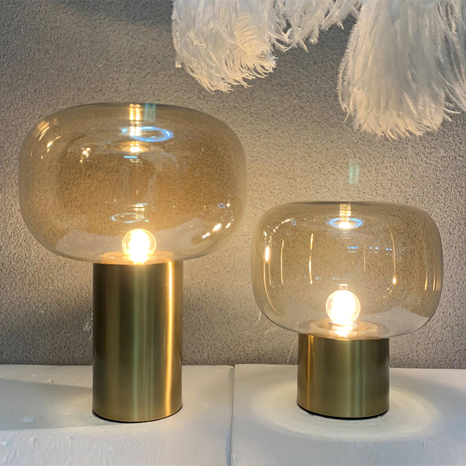 Teloz Glass Industrial Table Lamp