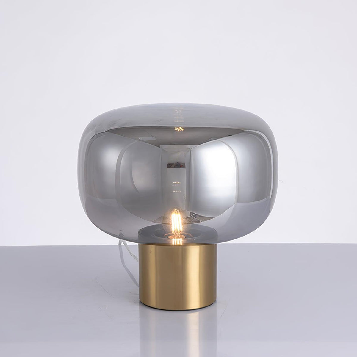 Teloz Glass Industrial Table Lamp