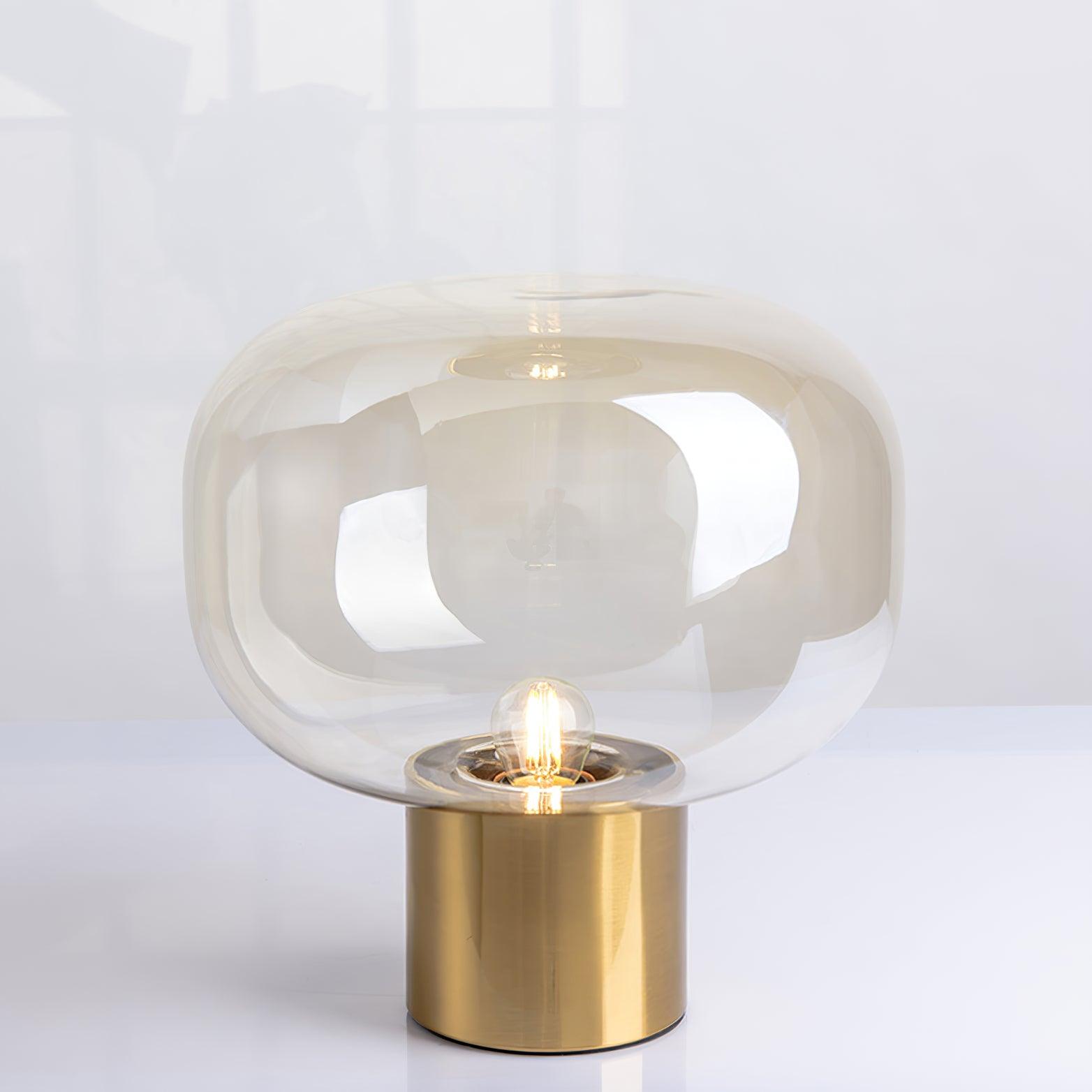 Teloz Glass Industrial Table Lamp