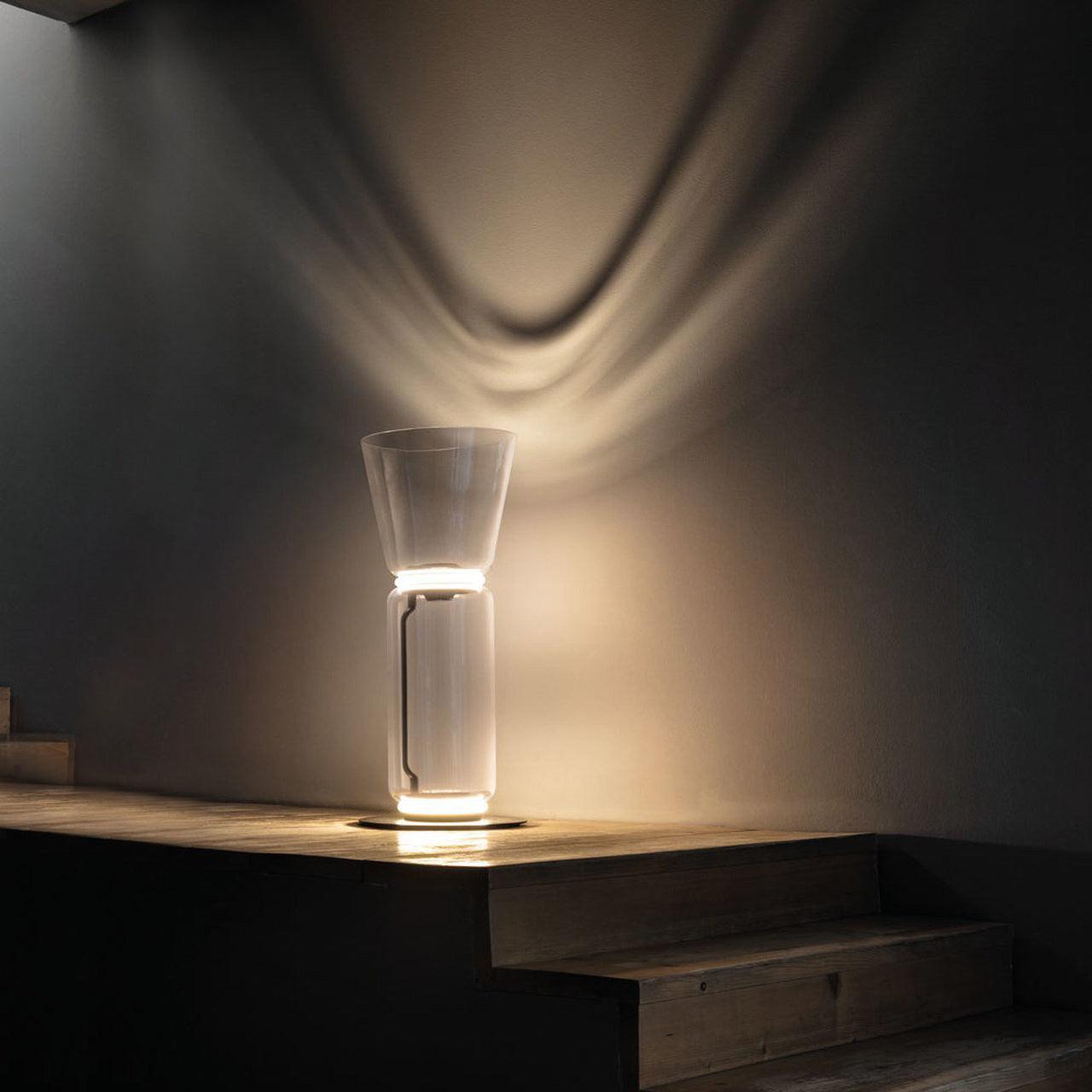 Lustra Floor Lamp Bamboo Glass - Neutral Decor