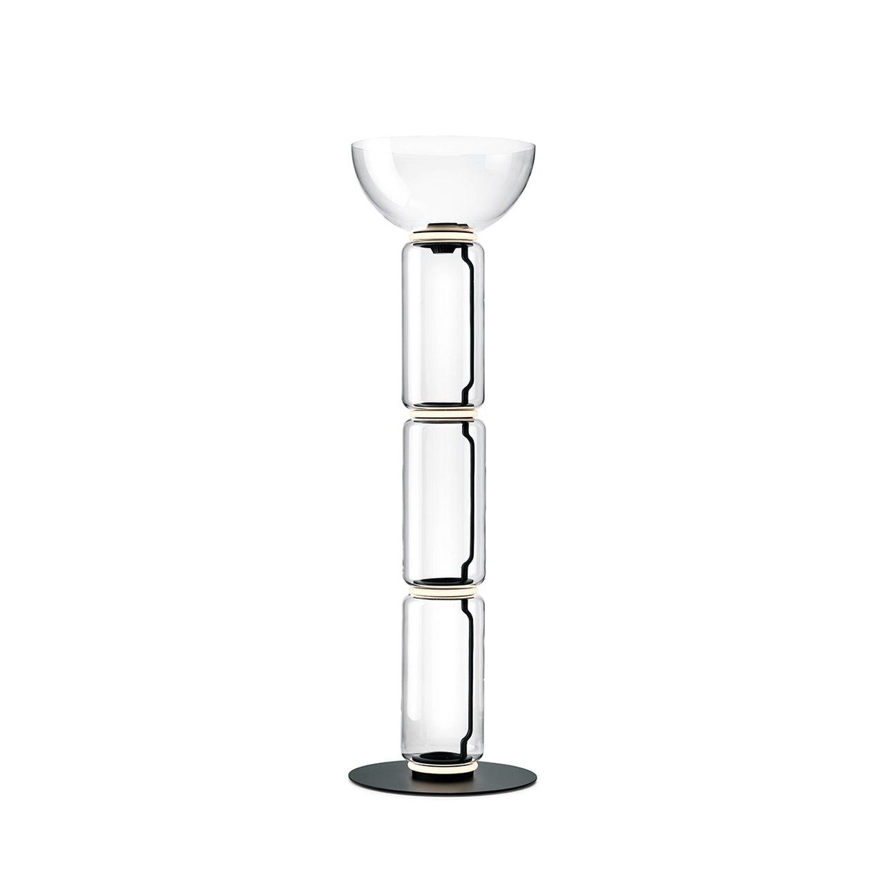 Lustra Floor Lamp Bamboo Glass - Neutral Decor