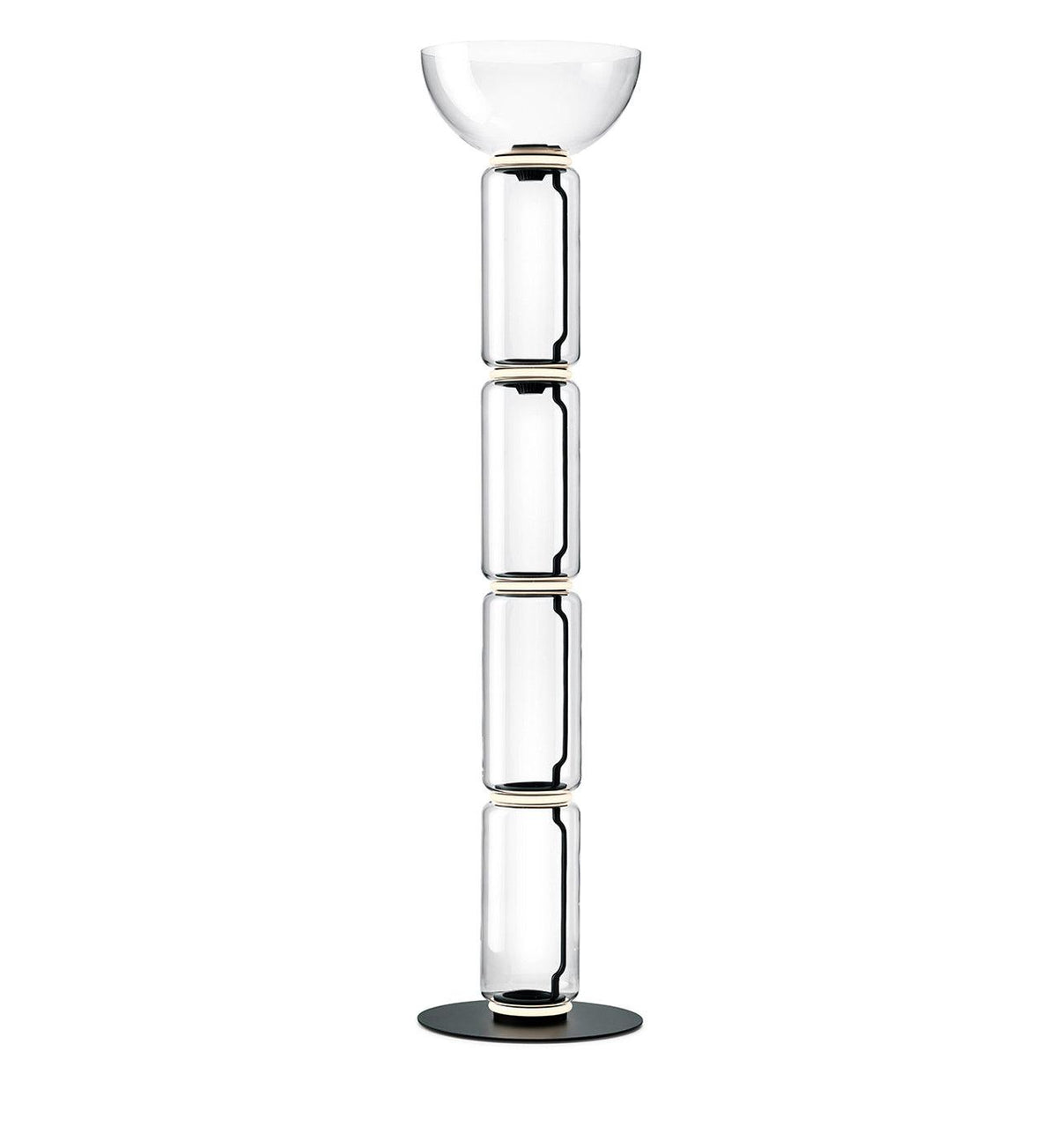 Cyrilys Floor Lamp Bamboo Glass