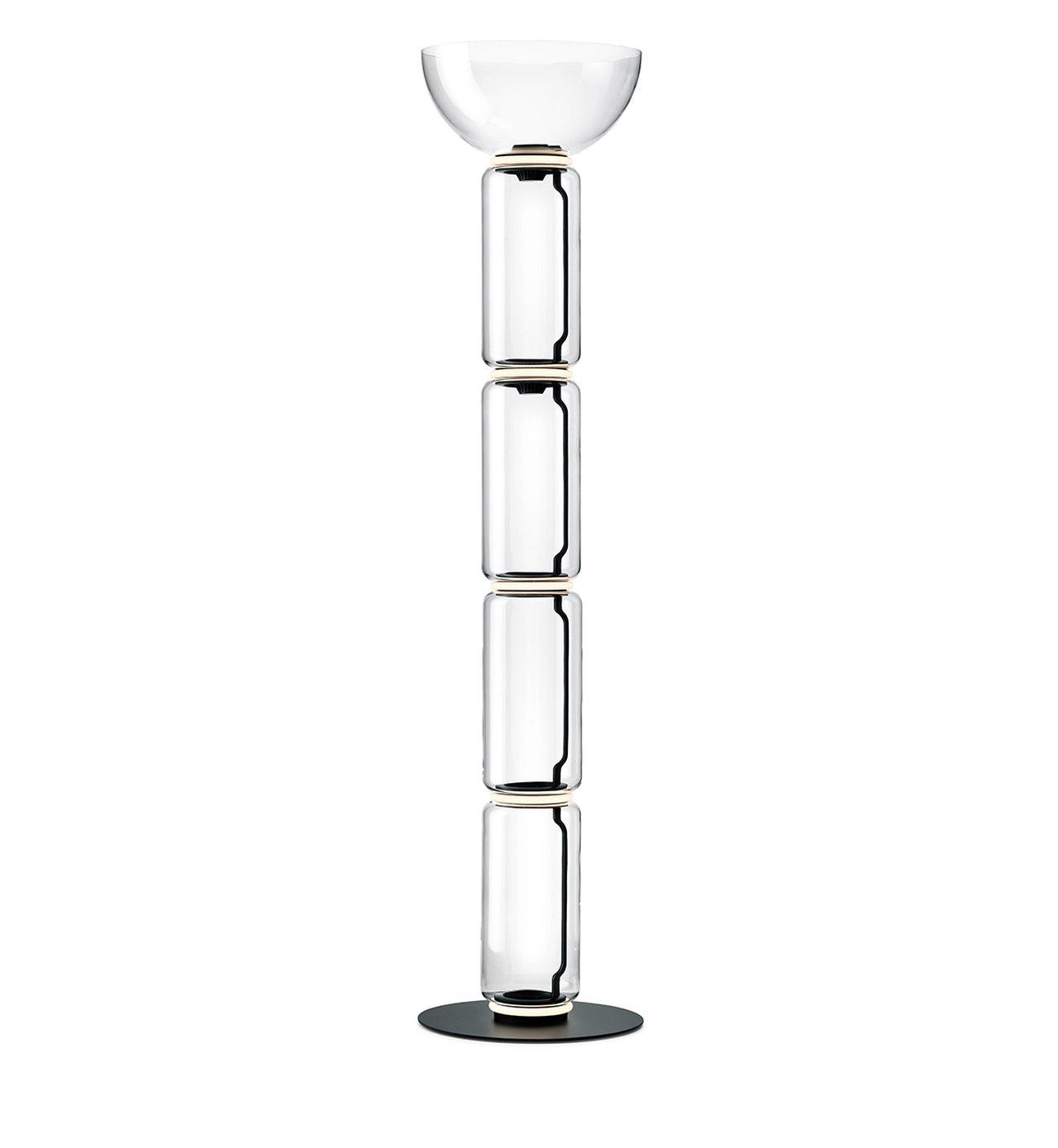 Lustra Floor Lamp Bamboo Glass - Neutral Decor