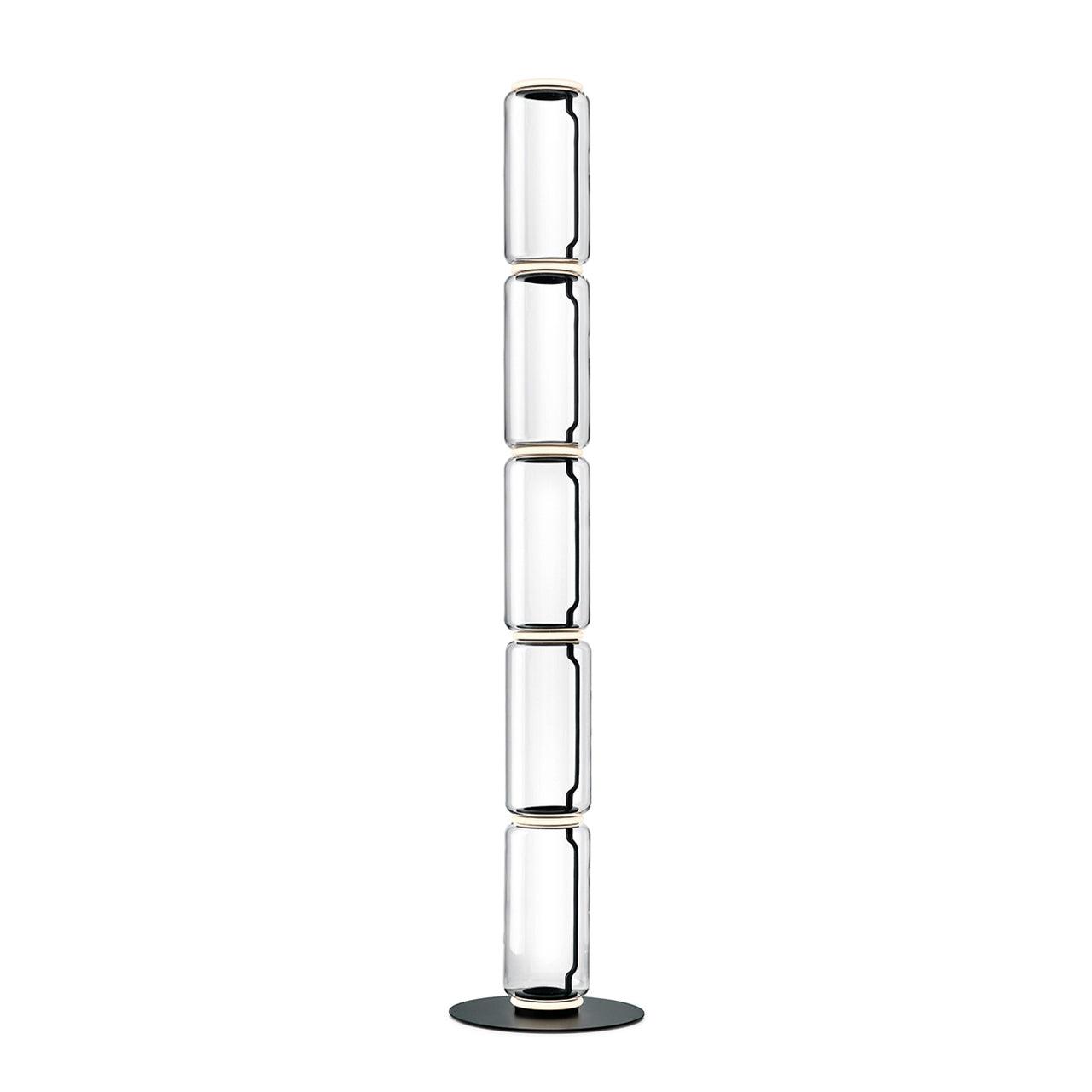 Cyrilys Floor Lamp Bamboo Glass