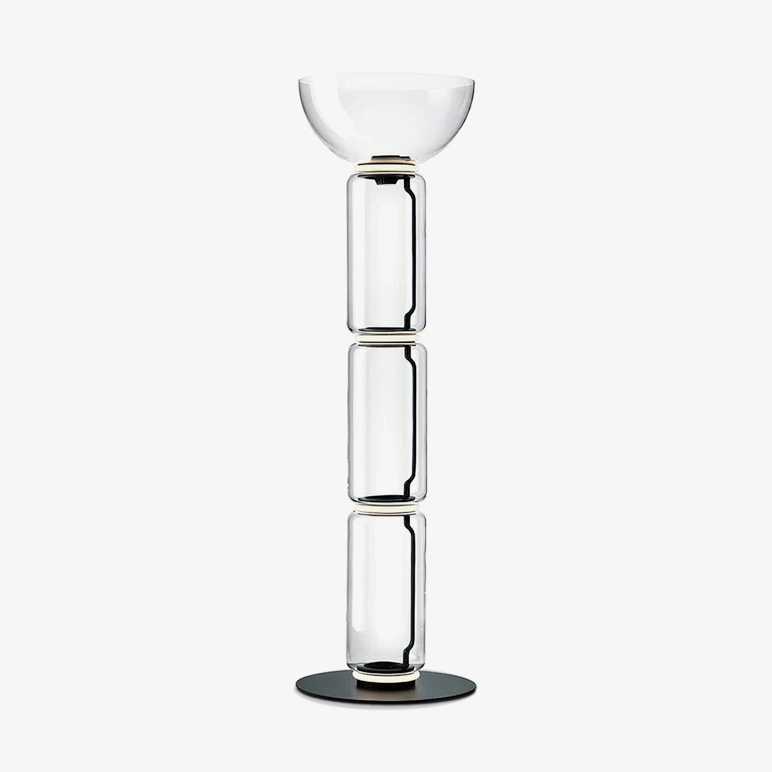 Lustra Floor Lamp Bamboo Glass - Neutral Decor
