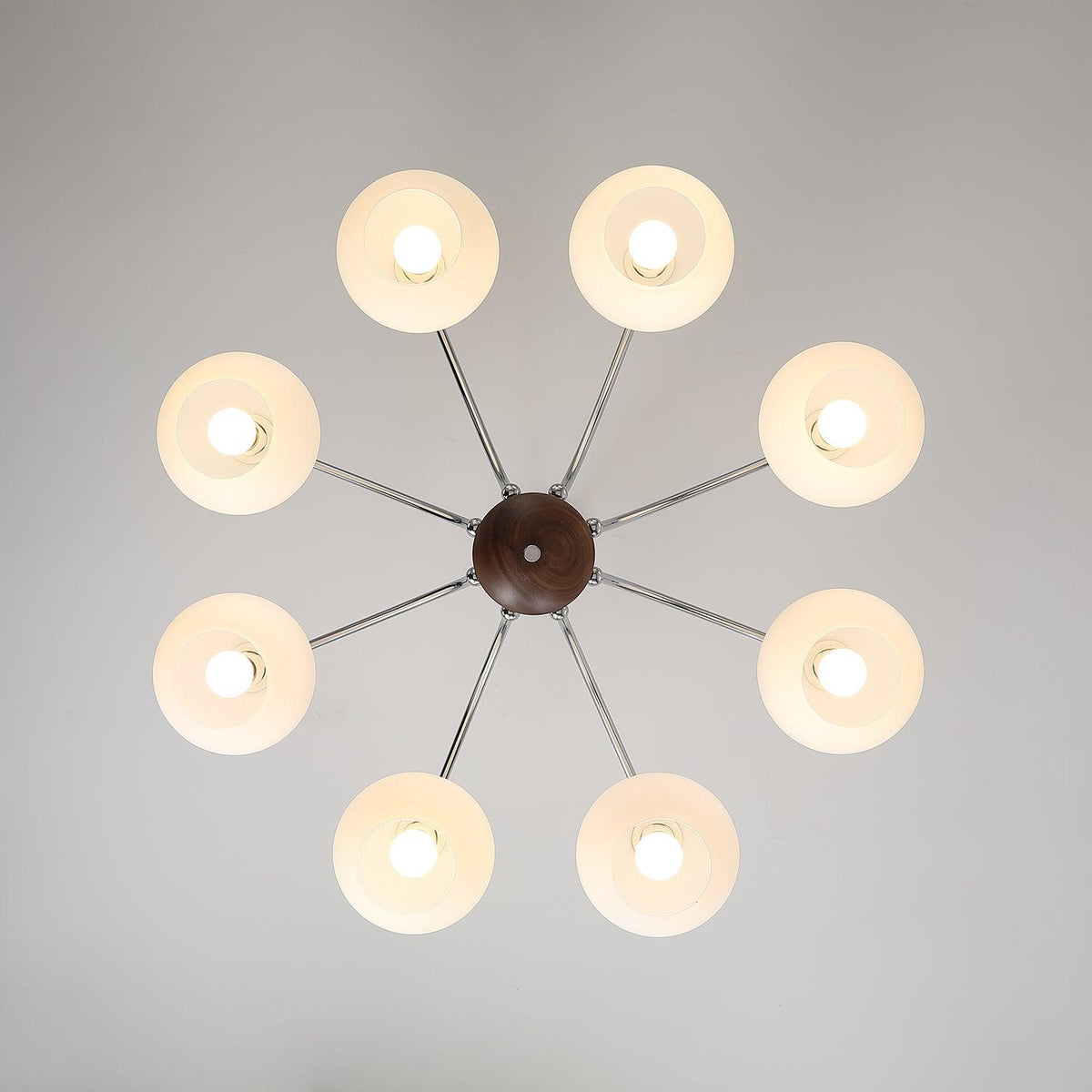 Molvin Chandelier Globe Arm Contemporary