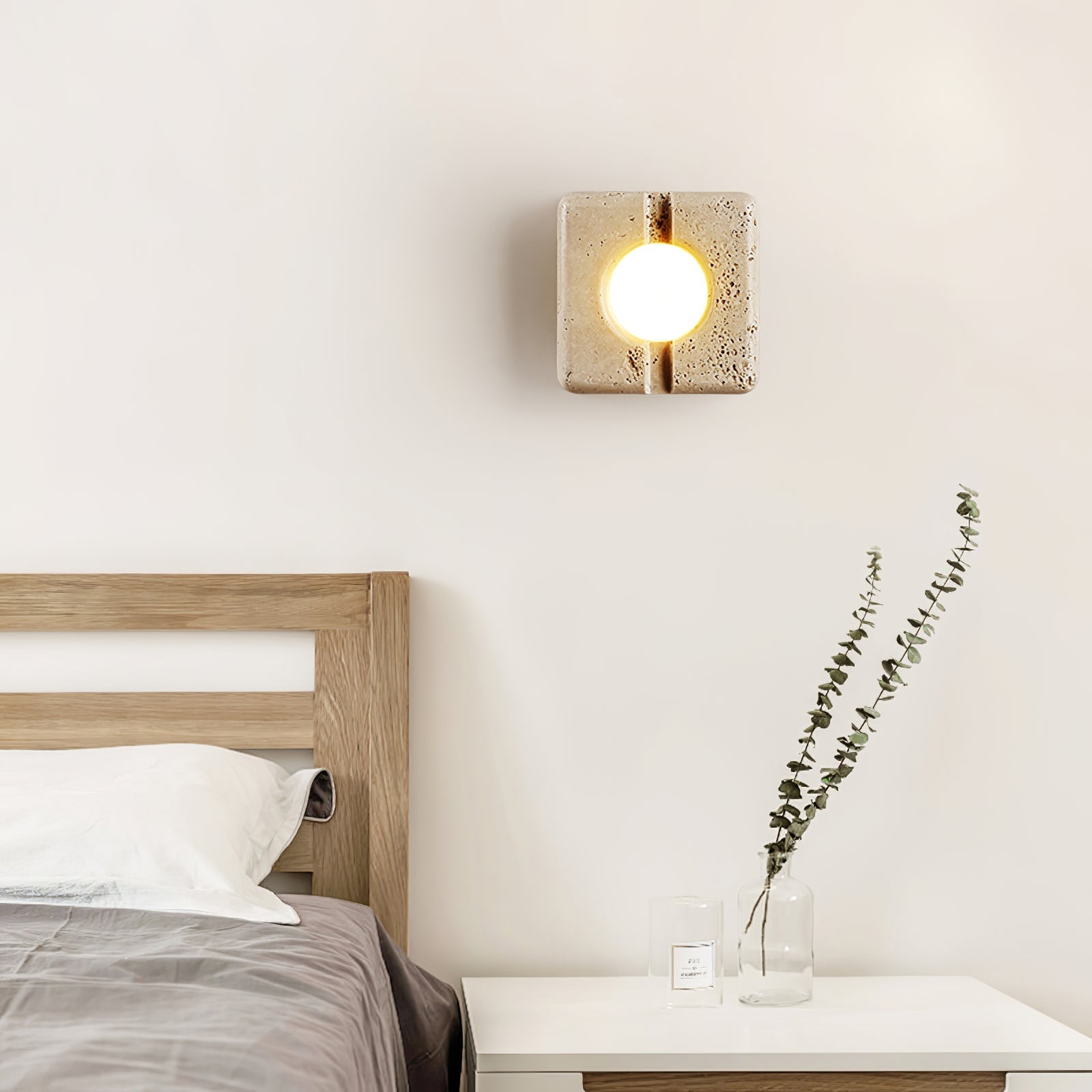 Valaora Travertine Wall Light