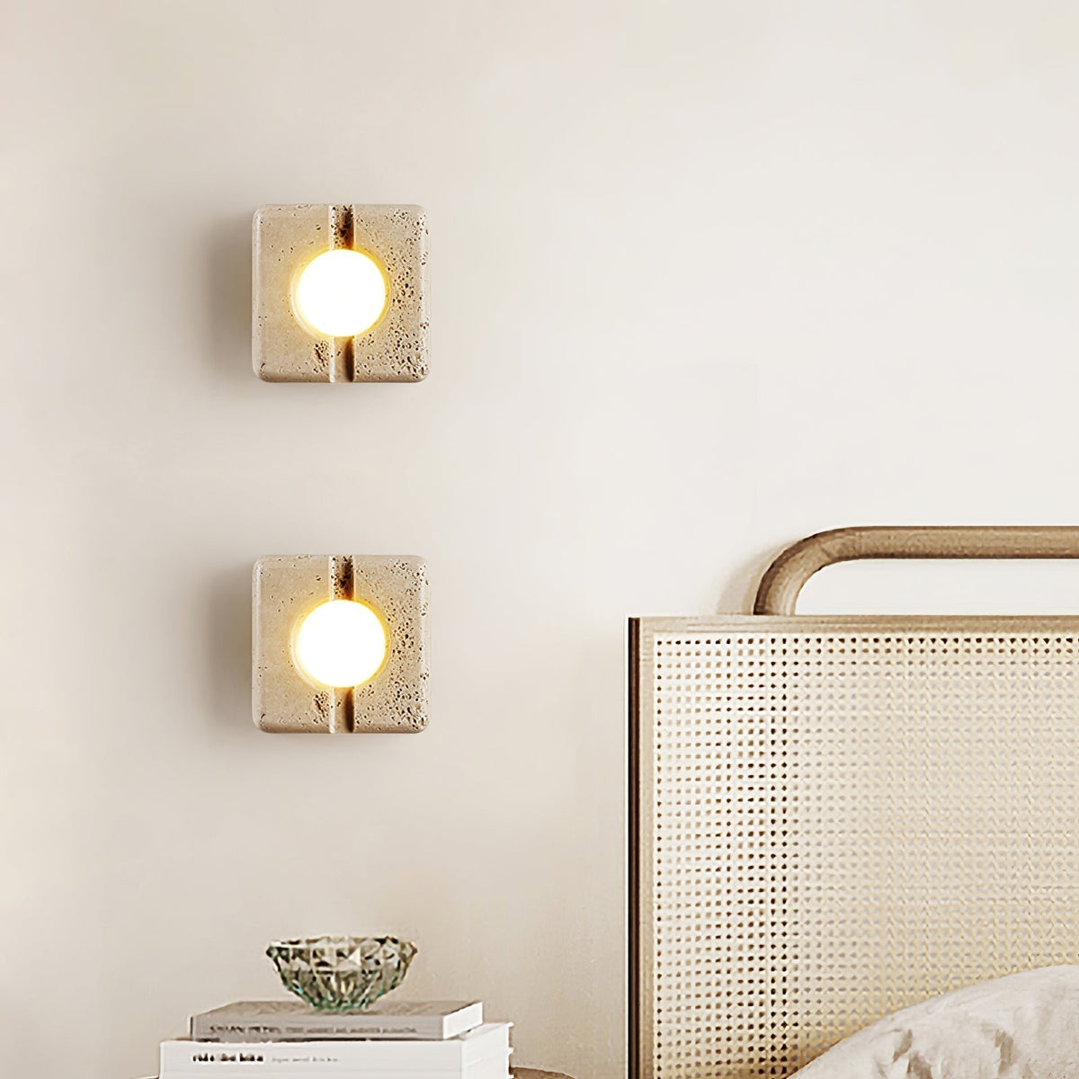 Valaora Travertine Wall Light