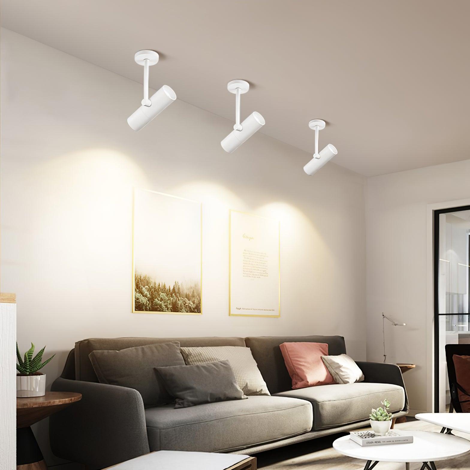 Solara Ceiling Light Cylinder Spotlight Industrial for Loft Study - Neutral Decor