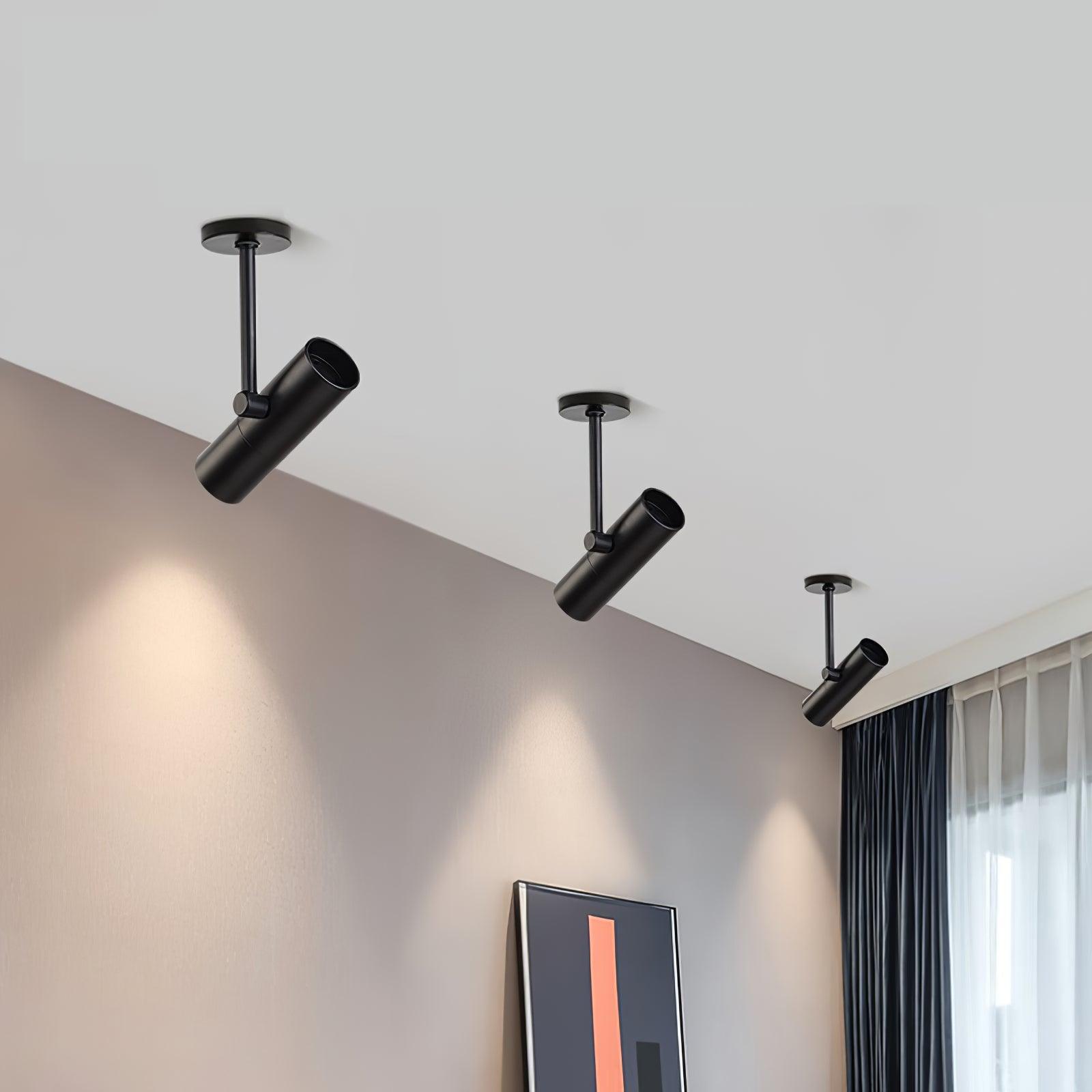 Solara Ceiling Light Cylinder Spotlight Industrial for Loft Study - Neutral Decor