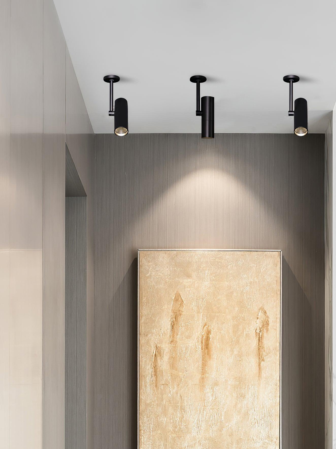 Velina Ceiling Light Cylinder Spotlight Industrial for Loft Study