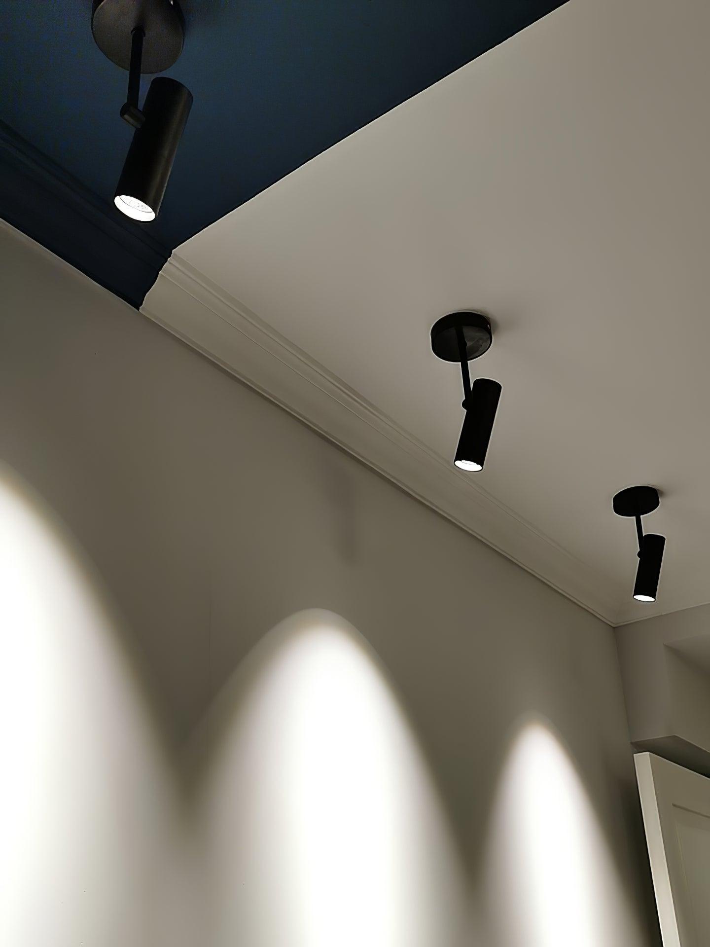 Solara Ceiling Light Cylinder Spotlight Industrial for Loft Study - Neutral Decor