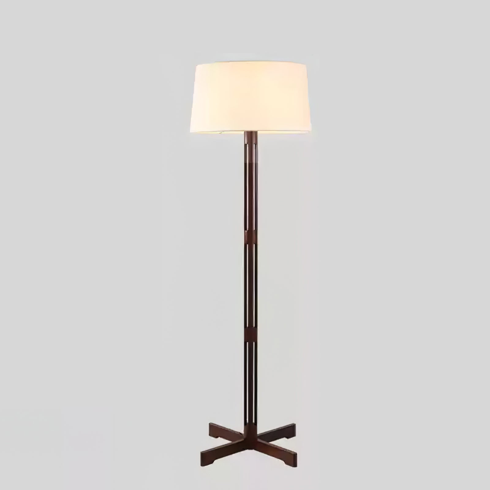 Quayen Wood Fabric Classic Floor Lamp