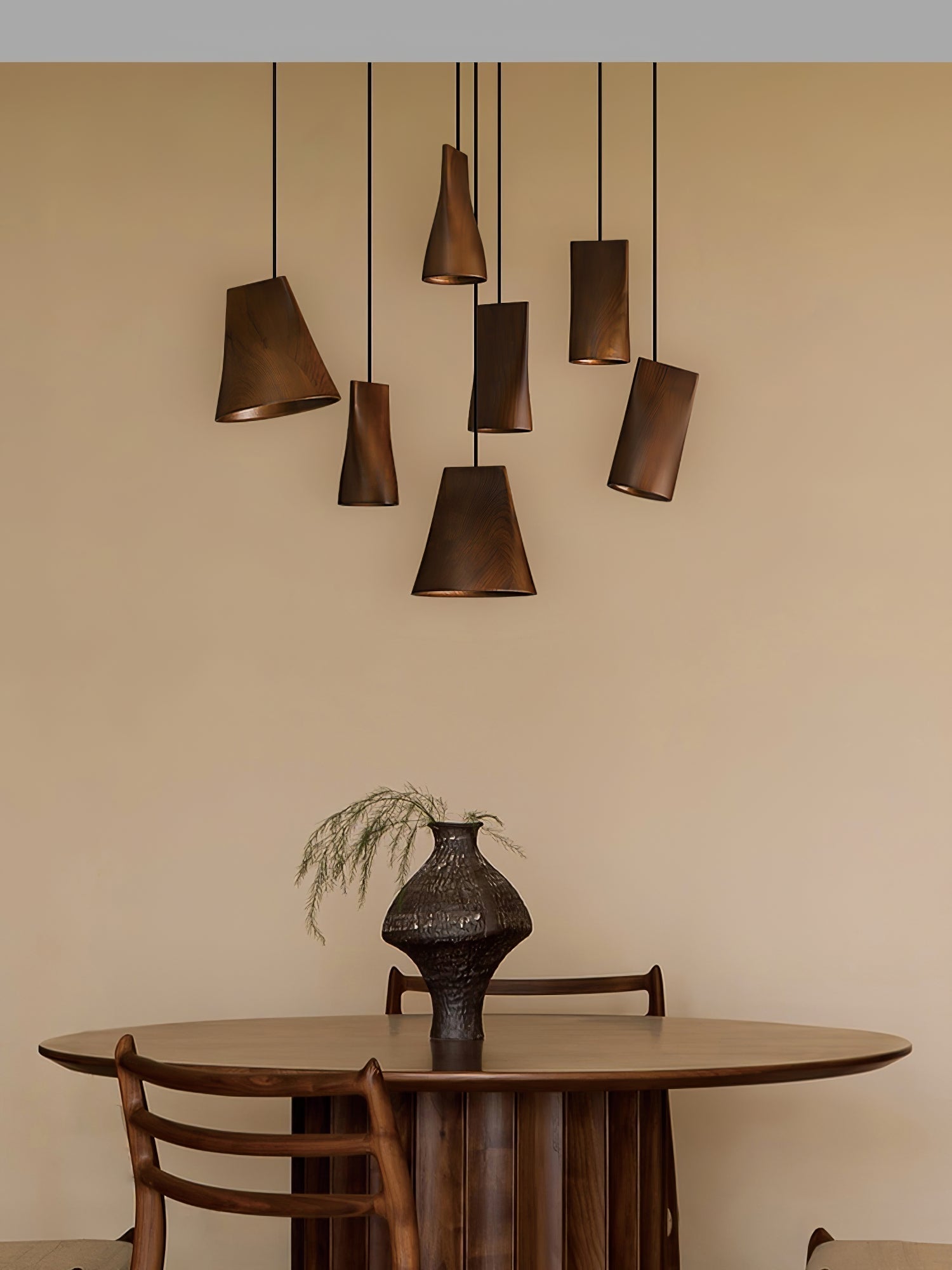 Sylorena Rustic Wood Pendant Light