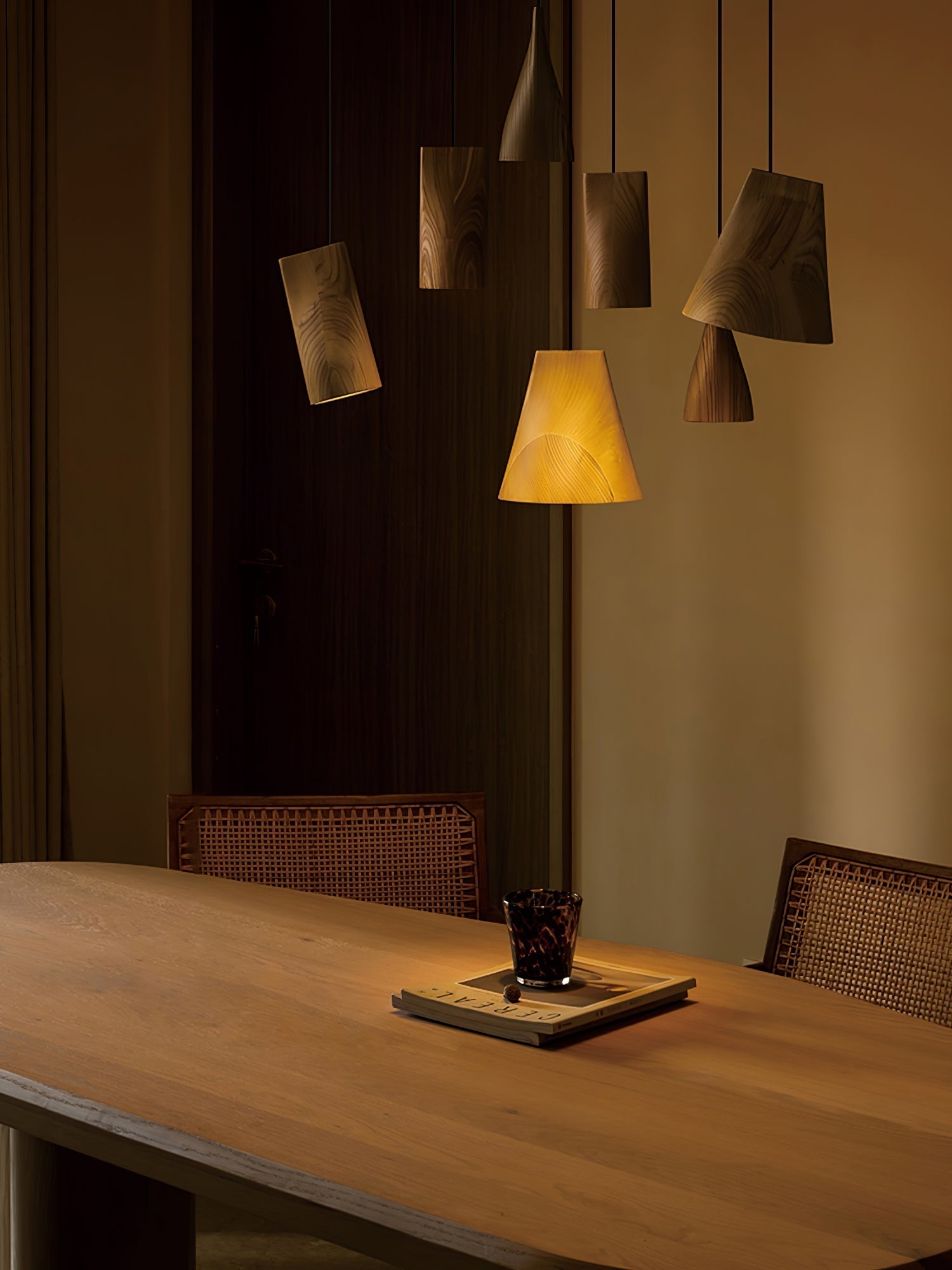 Sylorena Rustic Wood Pendant Light