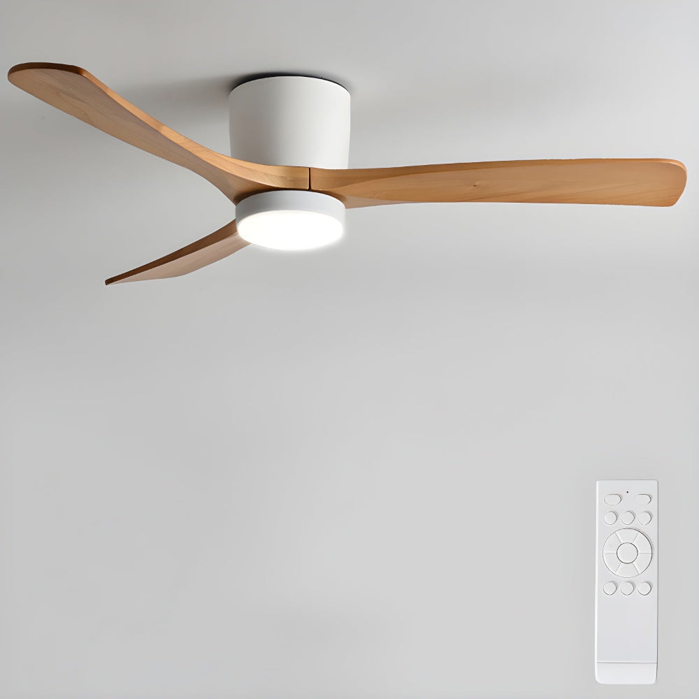 Elena Modern Wood Ceiling Fan Light