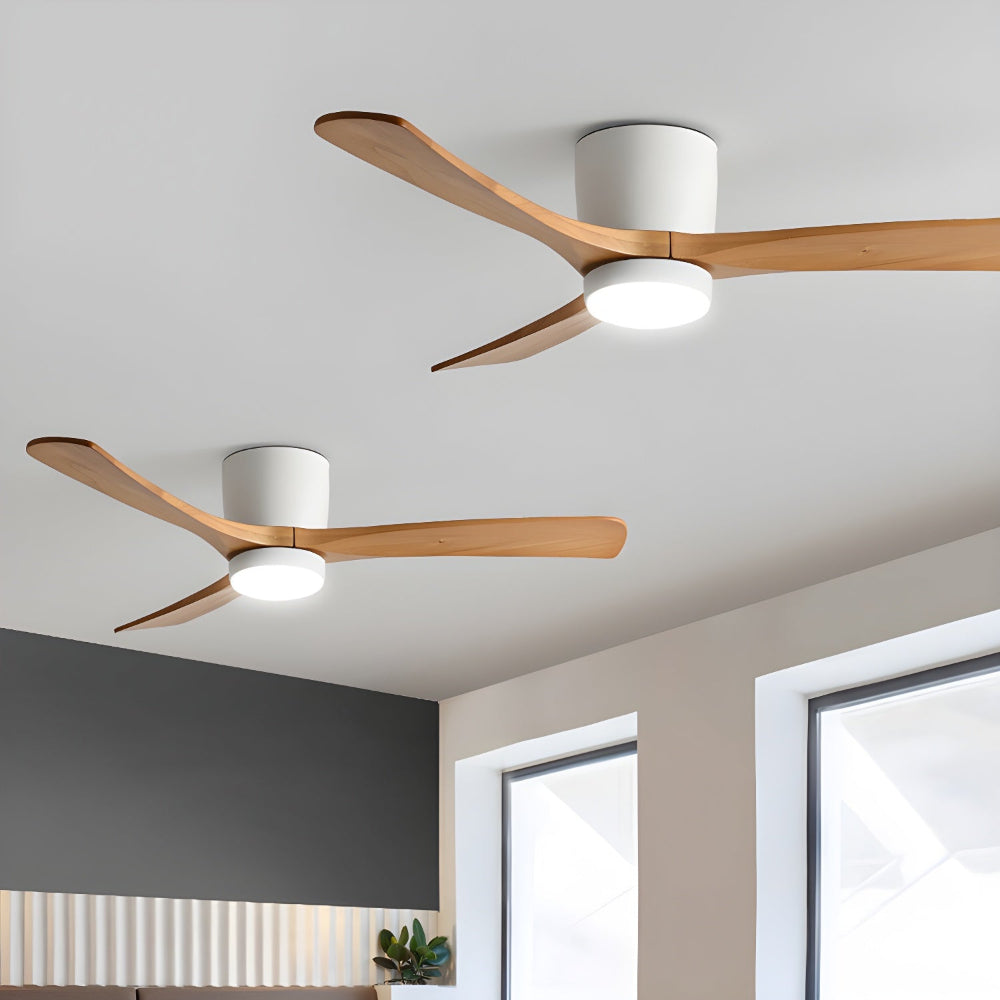 Elena Modern Wood Ceiling Fan Light