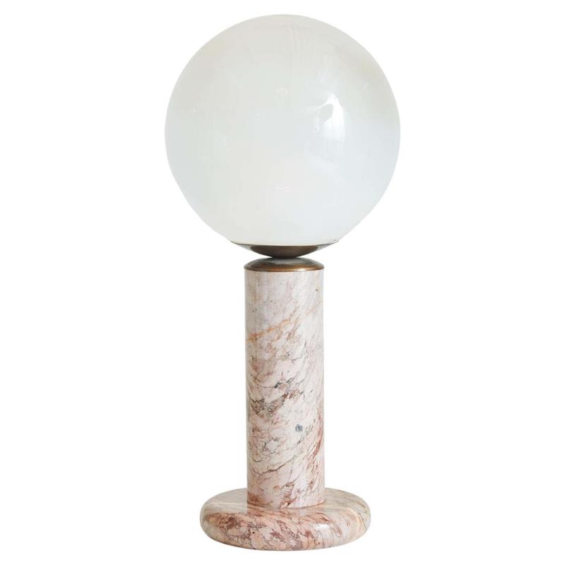 Neroina Maris Pink Marble Table Lamp