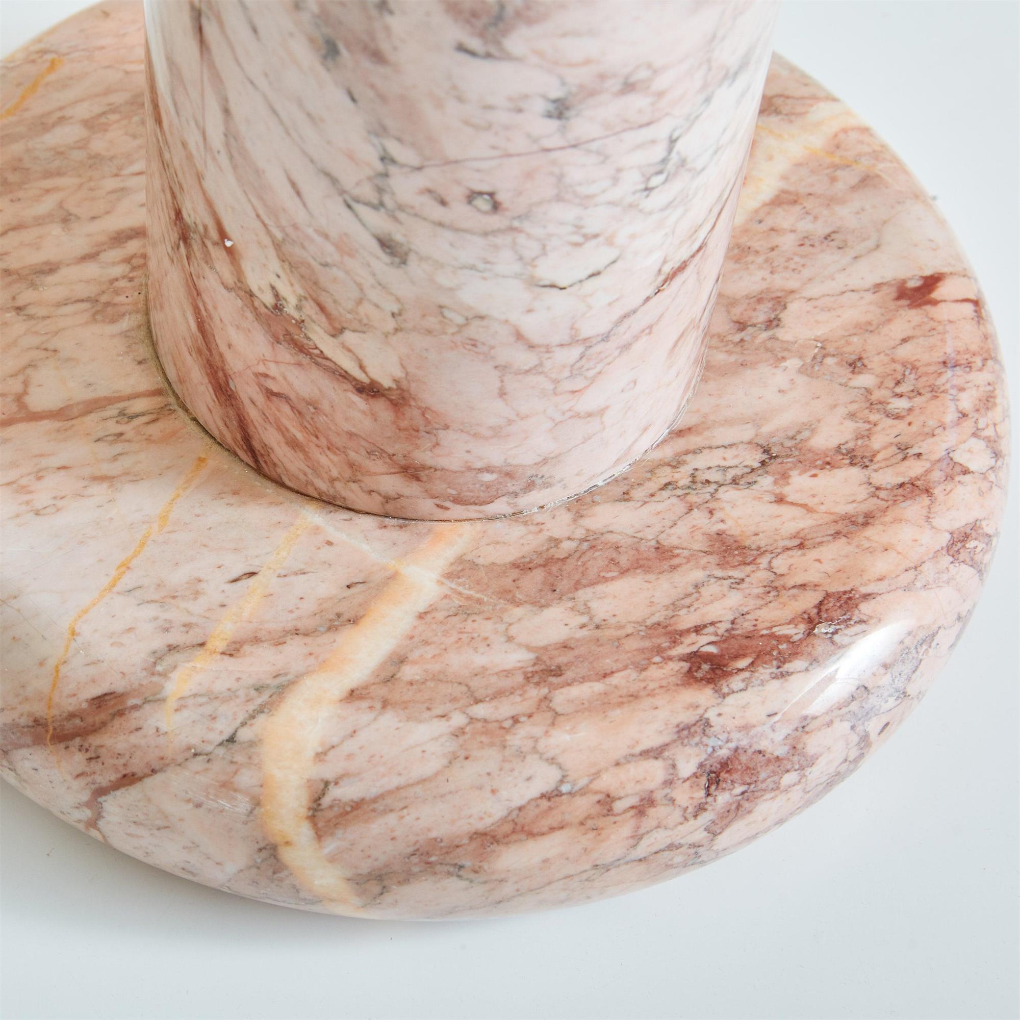 Neroina Maris Pink Marble Table Lamp