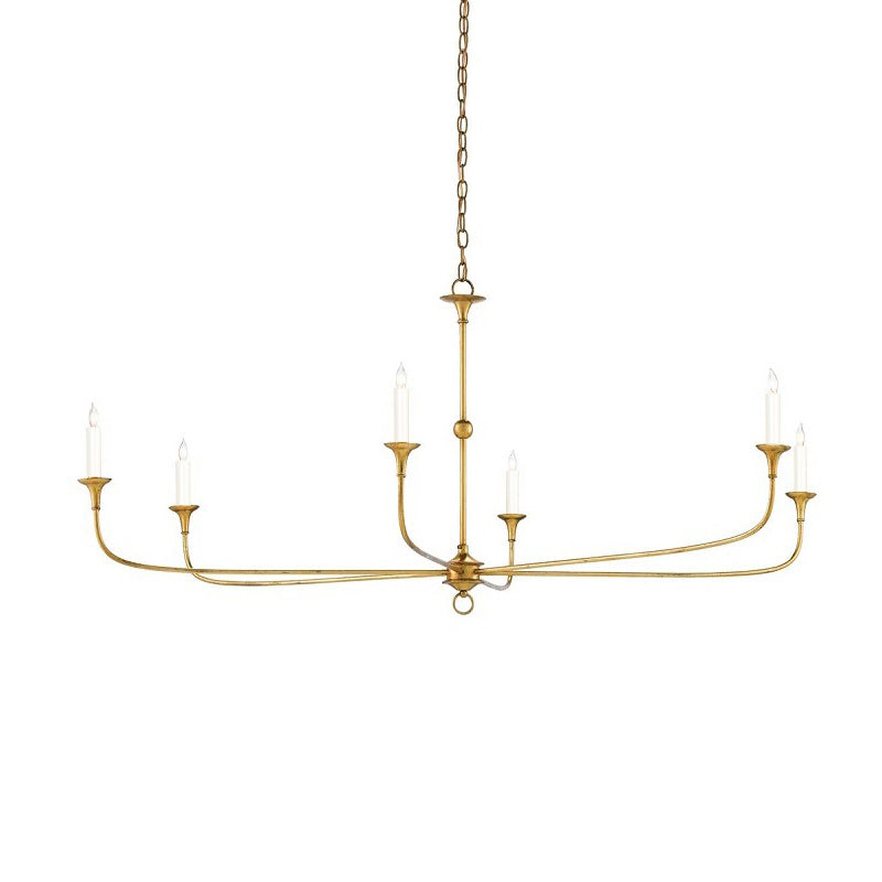 Unity Vintage Mid-century Bronze Chandelier