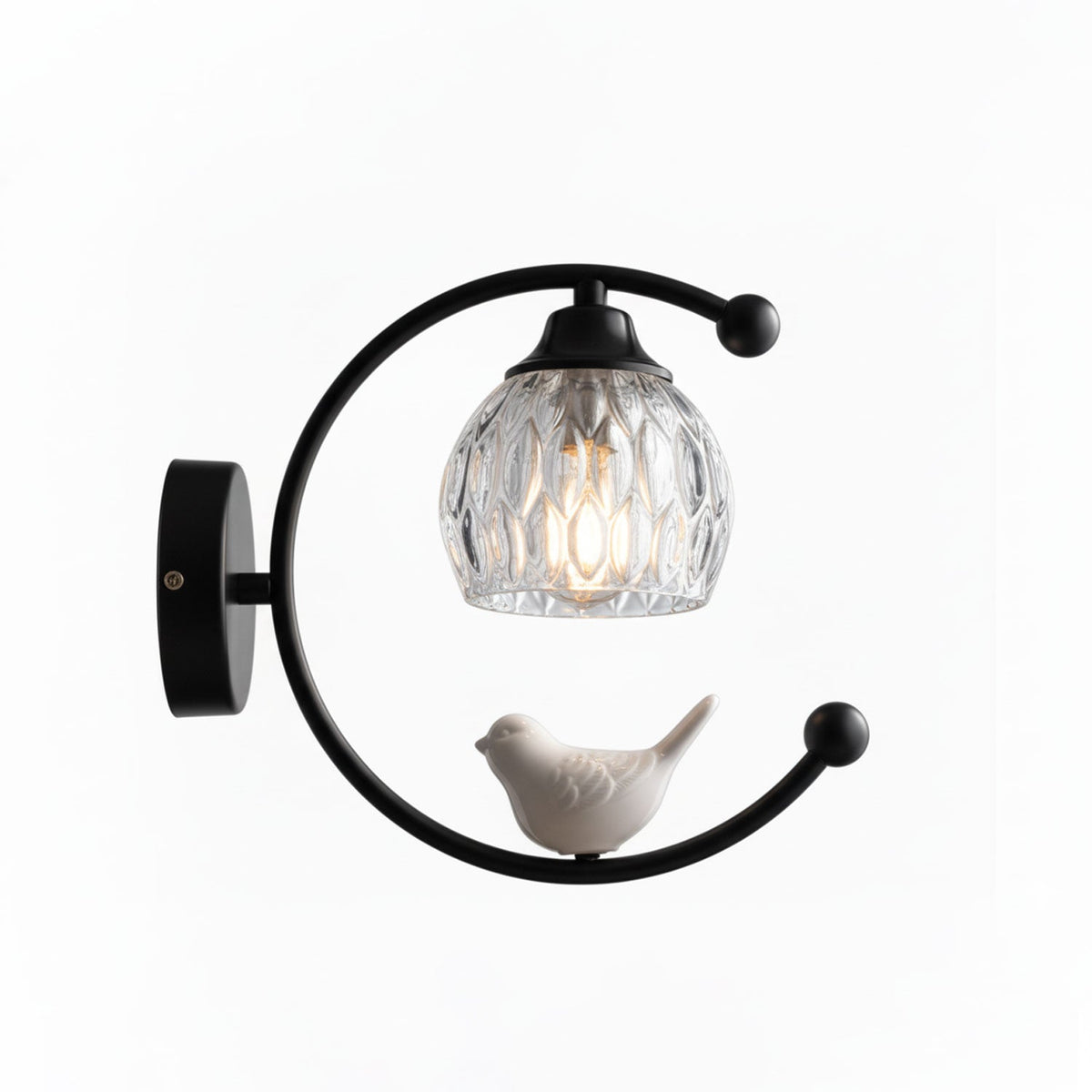 Felix Linearo Artistic Ceramic Bird Wall Lamp