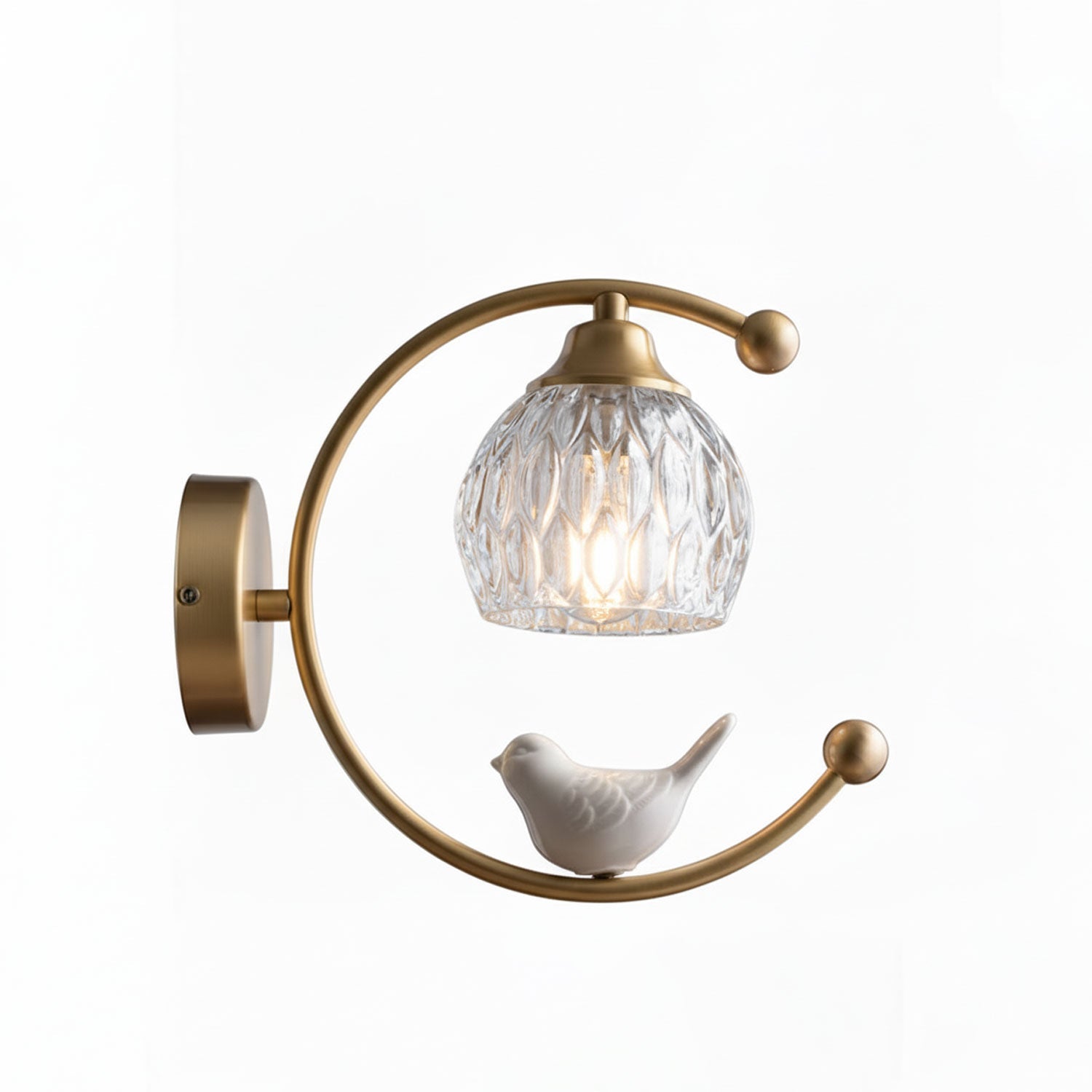 Felix Linearo Artistic Ceramic Bird Wall Lamp