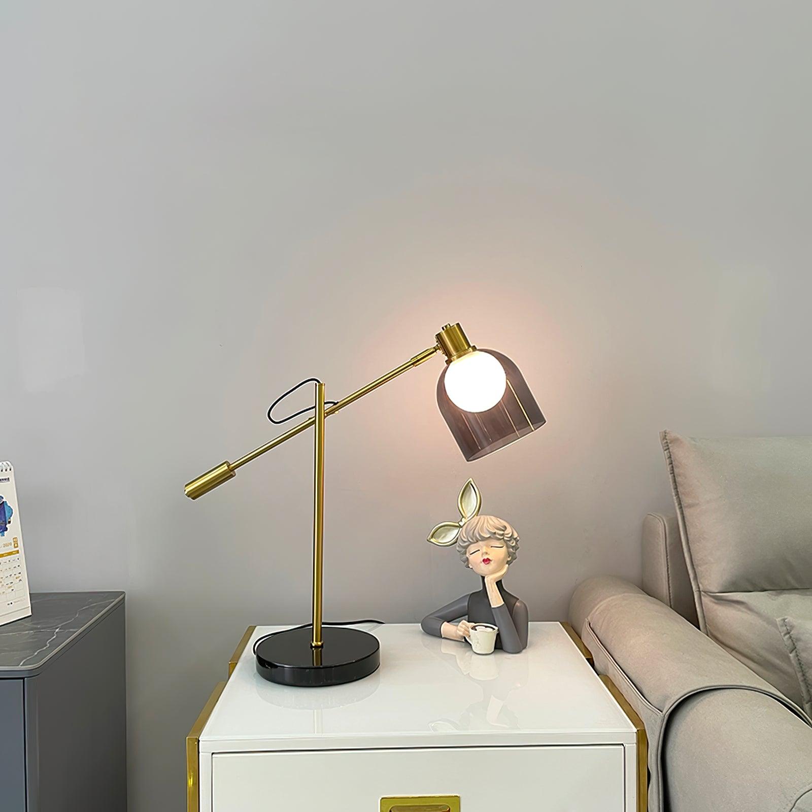 Locor Marble Industrial Table Lamp