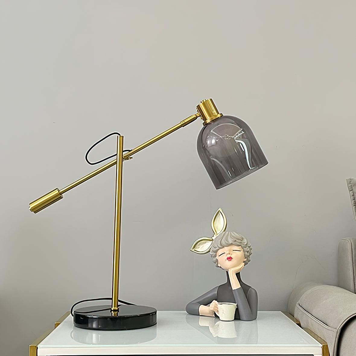 Locor Marble Industrial Table Lamp