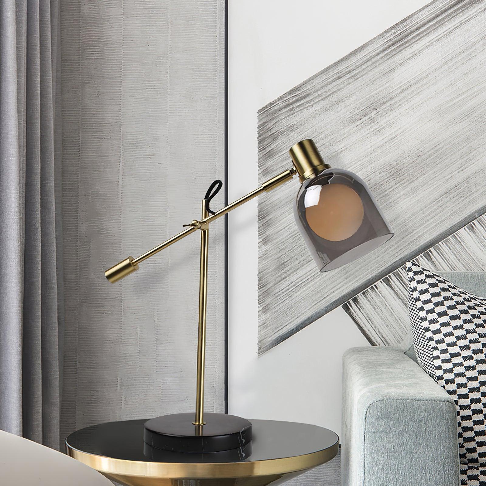 Locor Marble Industrial Table Lamp