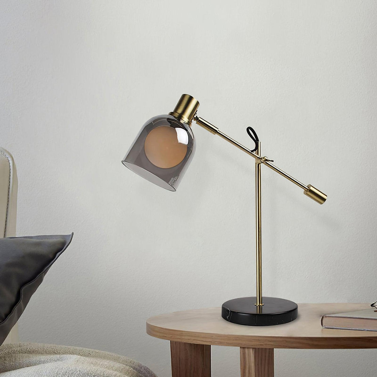 Locor Marble Industrial Table Lamp
